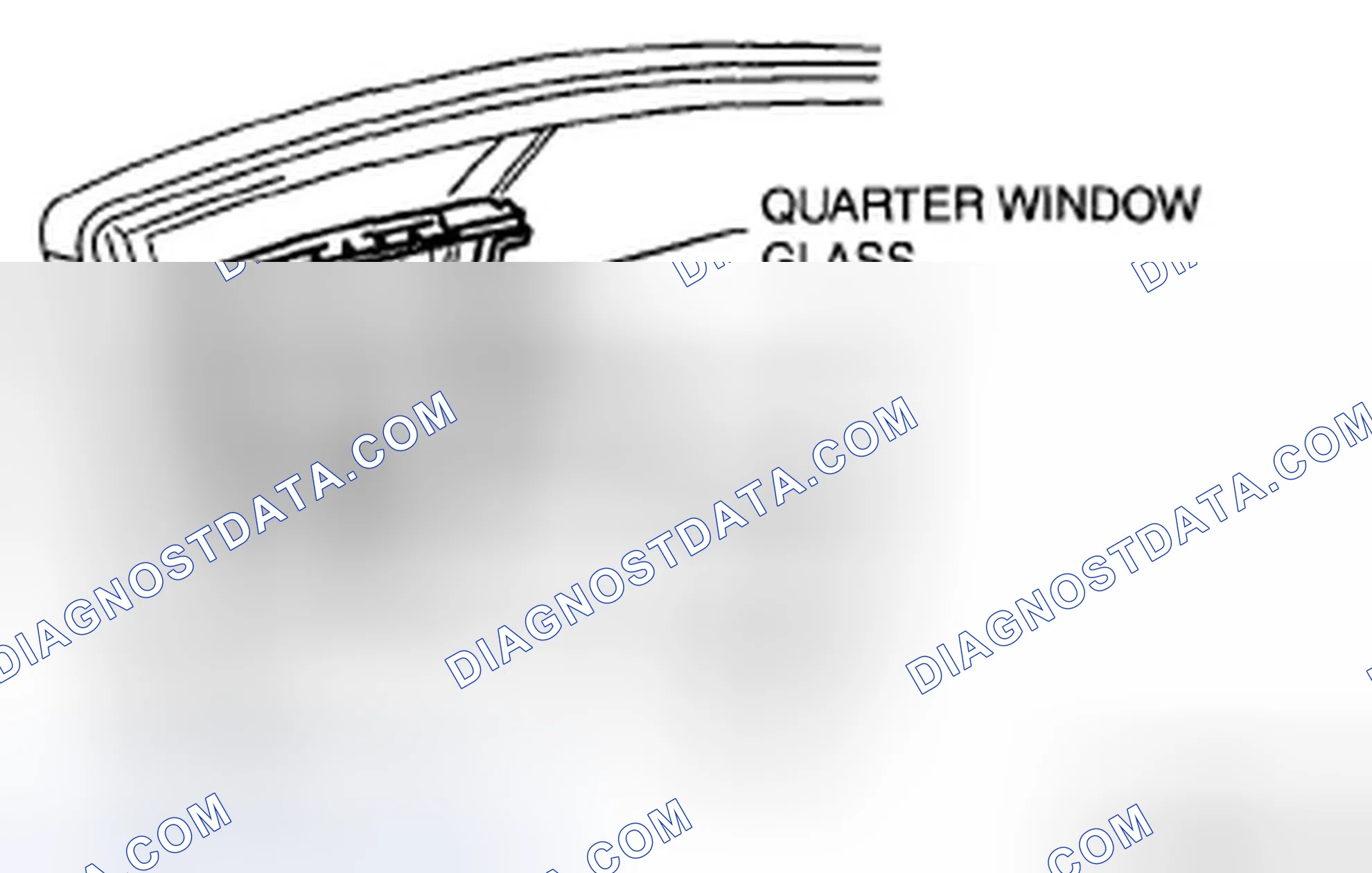 Scheme 12: REAR DOOR QUARTER GLASS REMOVAL/INSTALLATION