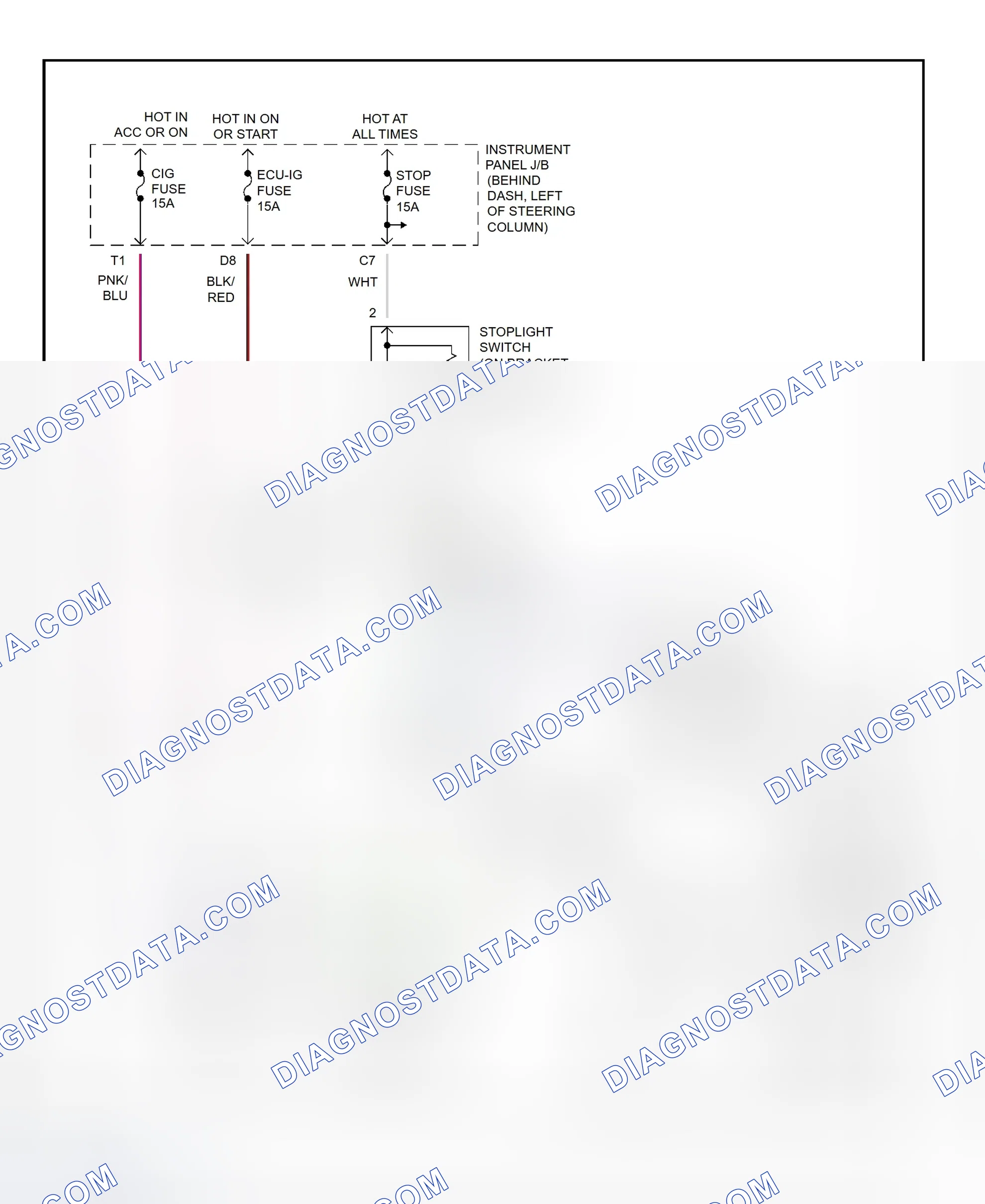 Scheme 317: Shift Interlock System Wiring Diagram (2002 - Toyota Camry Solara)