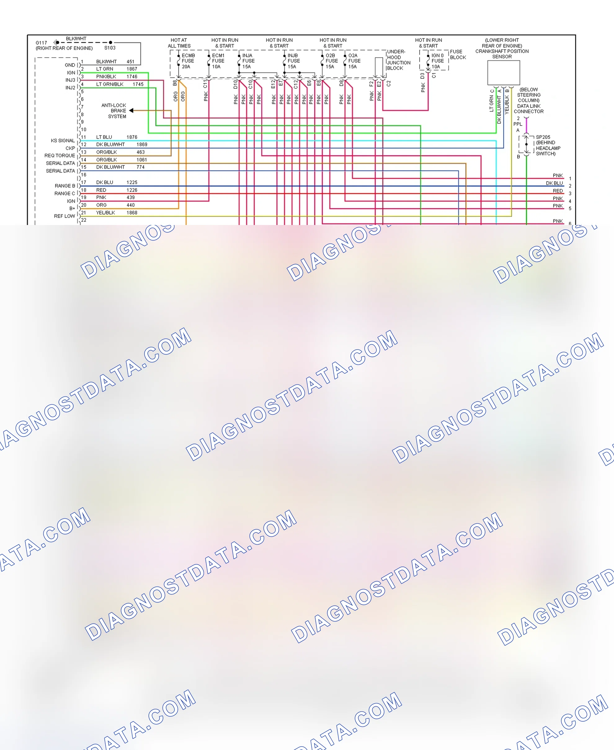 Scheme 178: PCM Wiring Diagram (Sierra, Silverado, Suburban, Tahoe, Yukon & Yukon XL - 4.8L & 5.3L - Canadian Built - 1 Of 5)