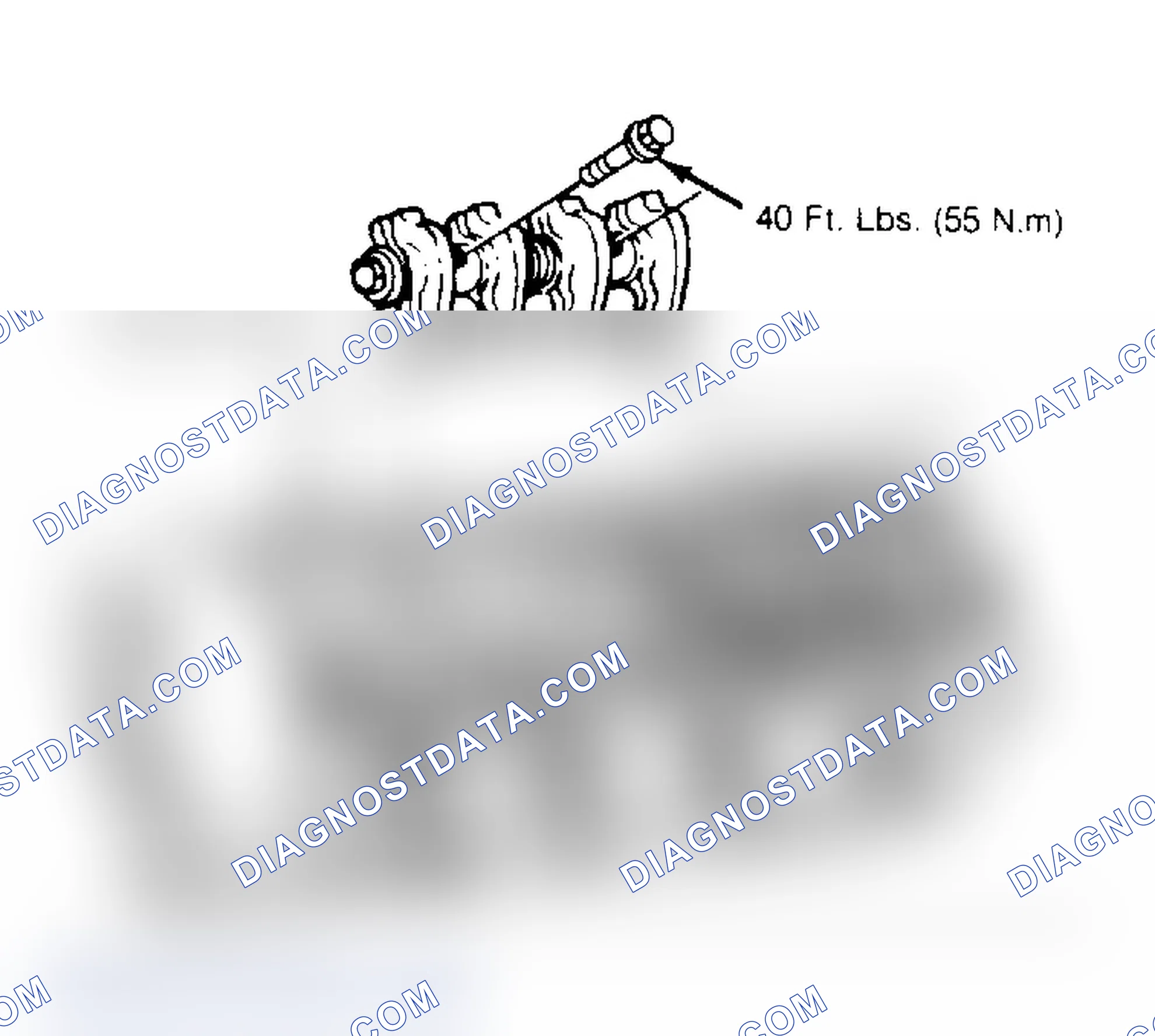 Scheme 13: Rocker Arm Shaft Mounting. Loosen bolts gradually and evenly.