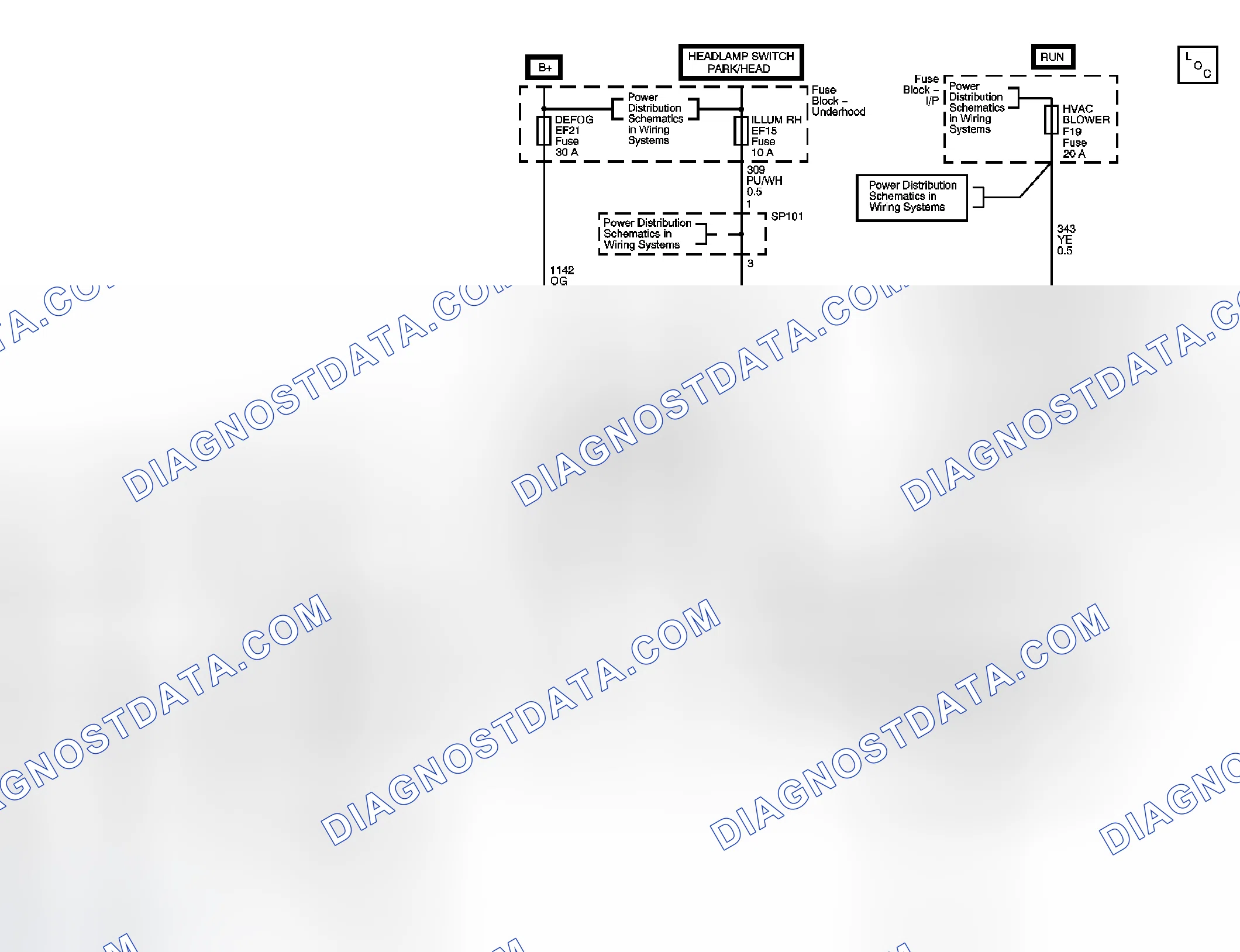 Scheme 7: Defogger Schematics (Hatchback)