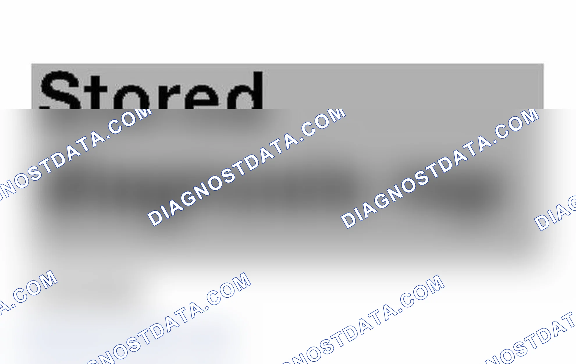 Scheme 613: Identifying Stored Diagnosis Report