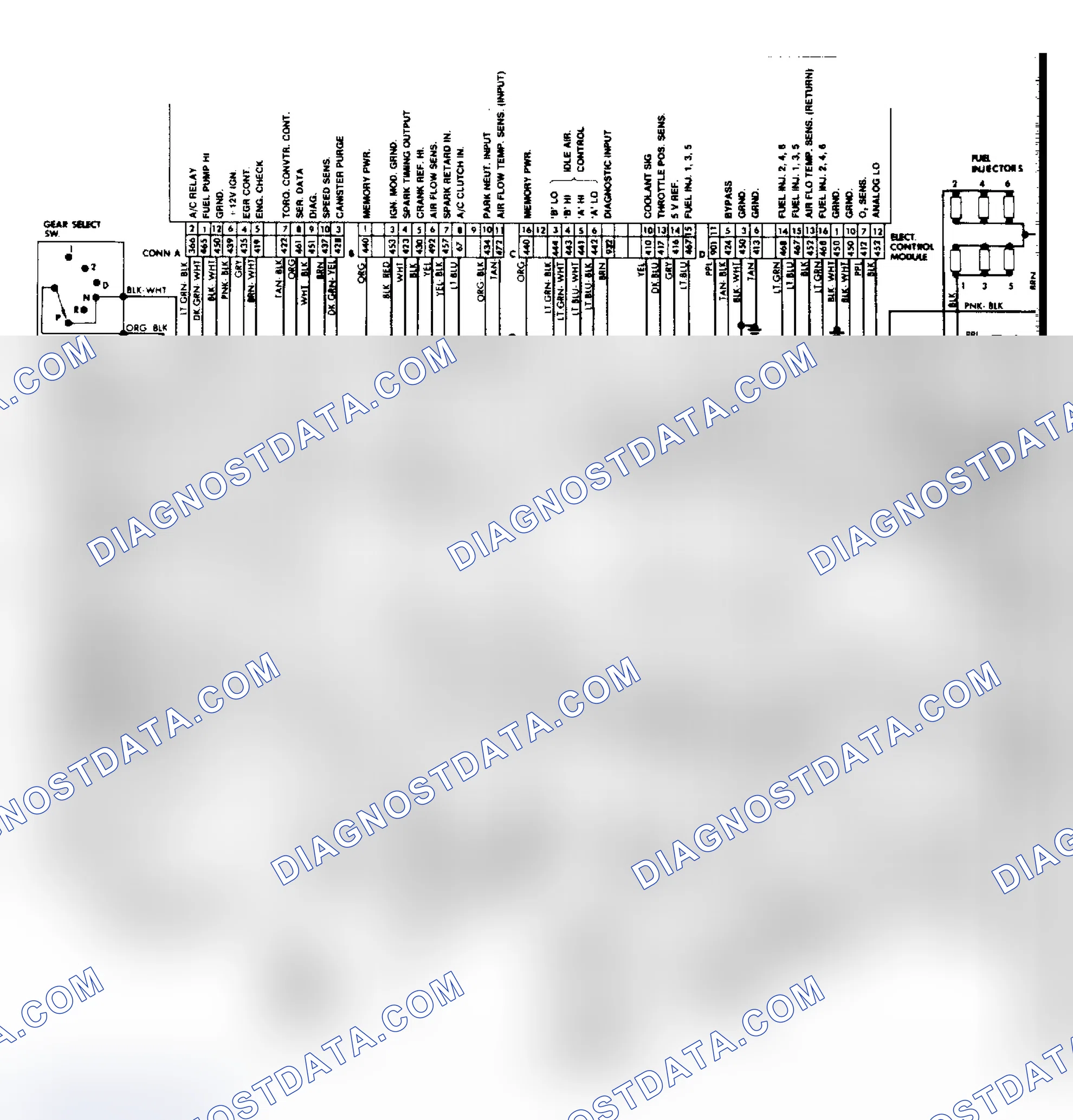 Scheme 371: Port Fuel Injection Wiring Diagram 3.0L