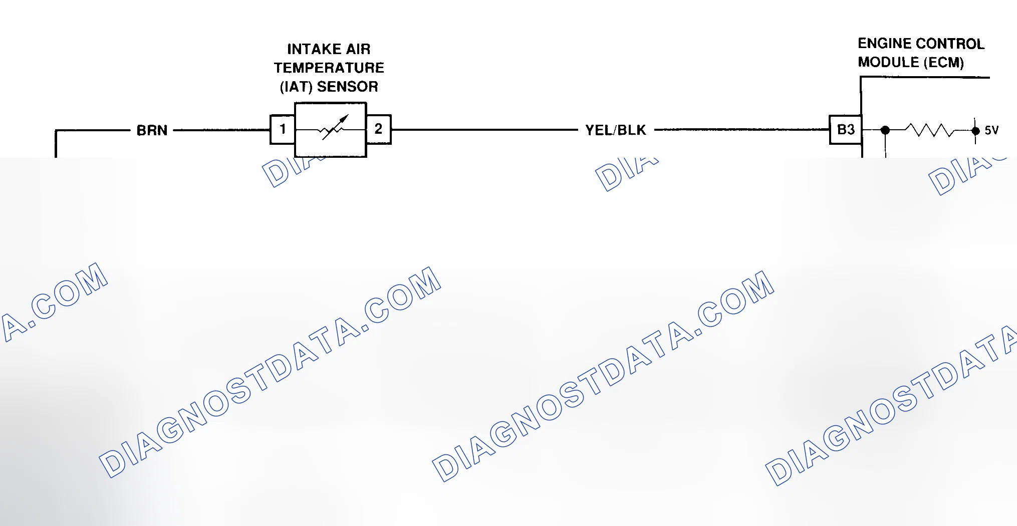 Scheme 39: CODE 24 - Schematic (Prizm) Intake Air Temperature Sensor, Open Or Shorted Circuit