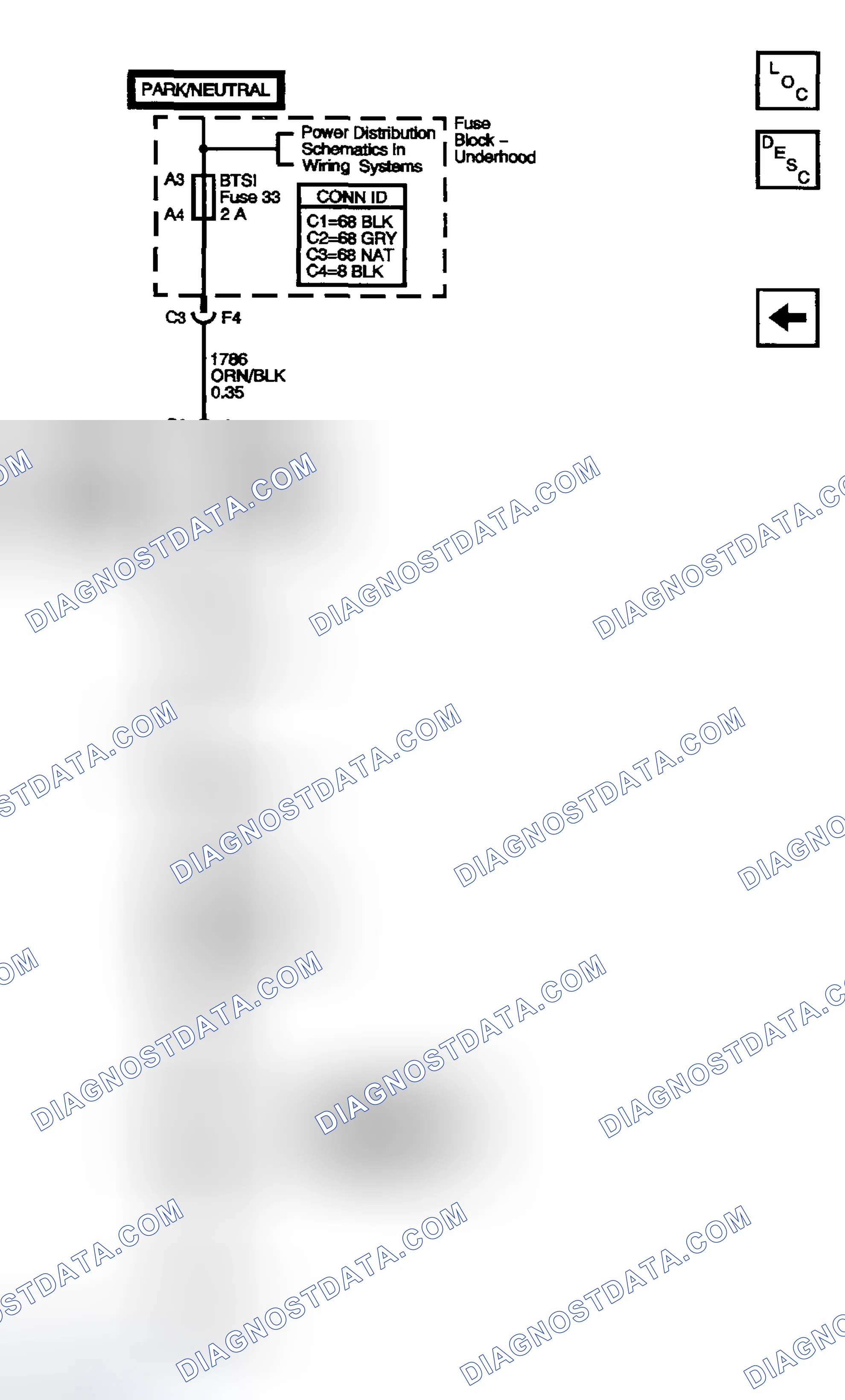 Scheme 714: Automatic Transmission Shift Lock Control Schematics (Buick)
