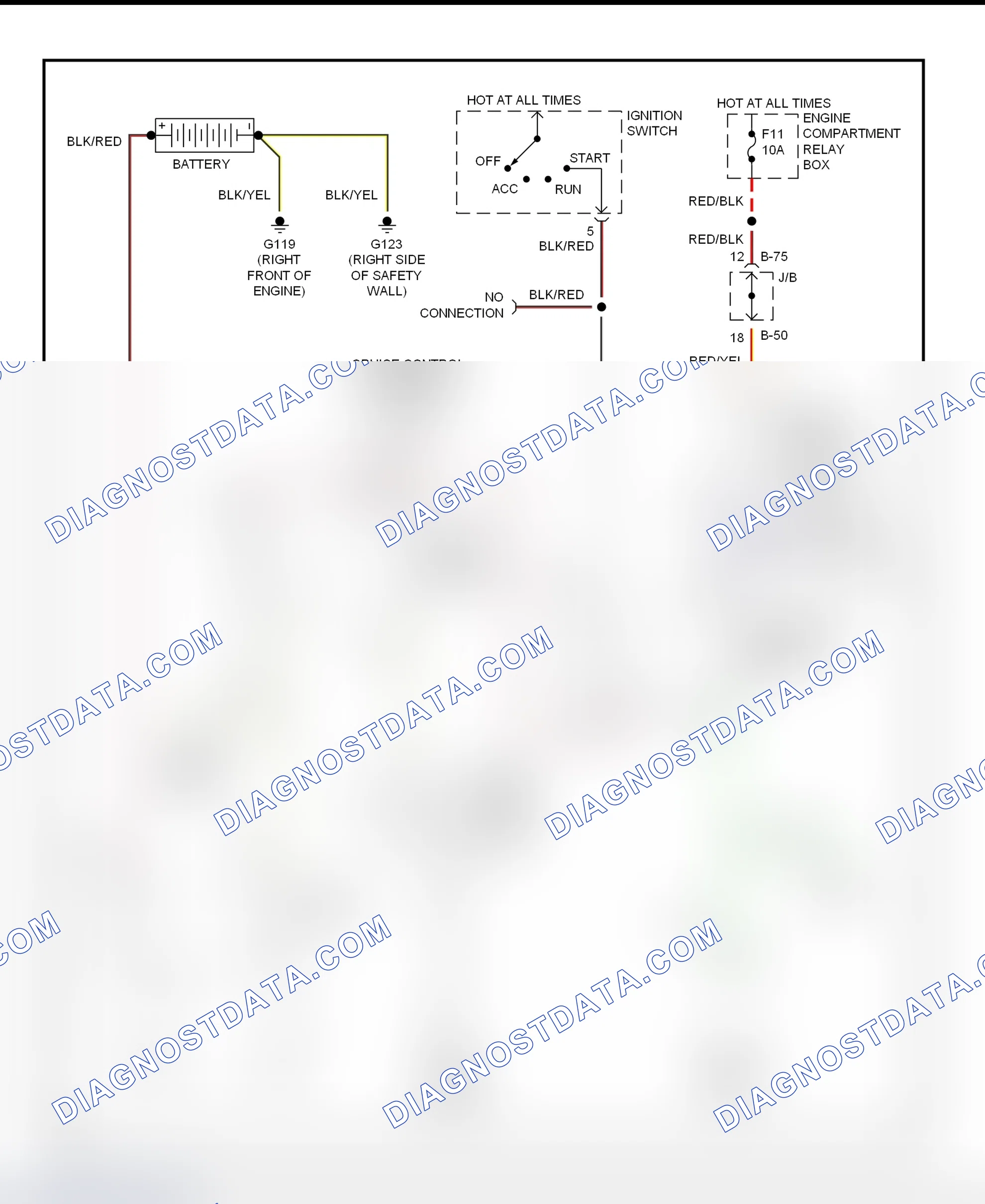 Fig. 13: Starter System Wiring Diagram (2.0L Turbo A/T With Anti-Theft)