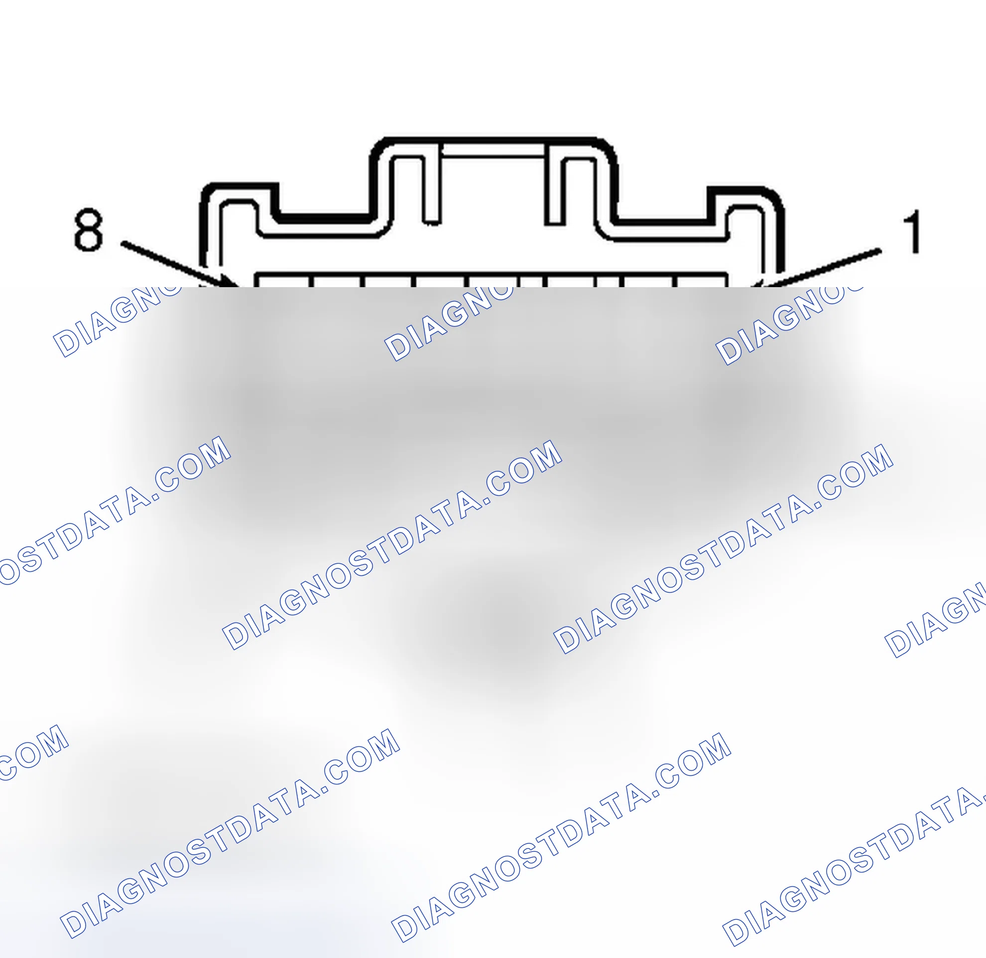 Scheme 8: Combination Switch Harness Connector Terminals (ES300, LX470 & RX300)