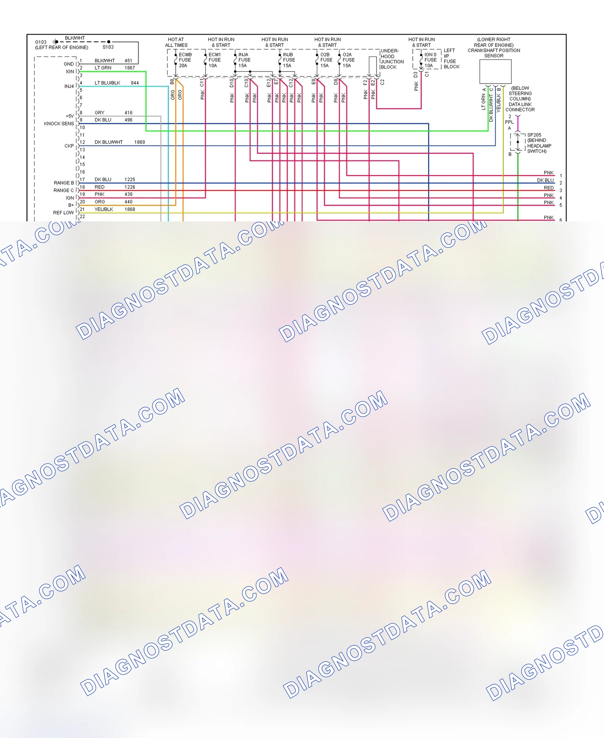 Scheme 24: PCM Wiring Diagram (Sierra & Silverado - 4.3L VIN X - 1 Of 4)