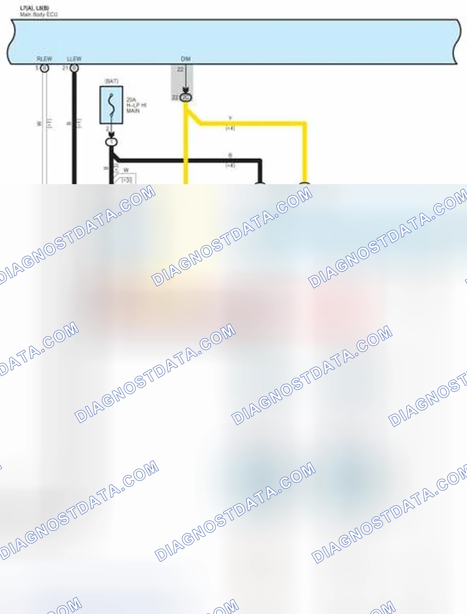 Scheme 619: Headlight System Wiring Diagram (3 Of 7)
