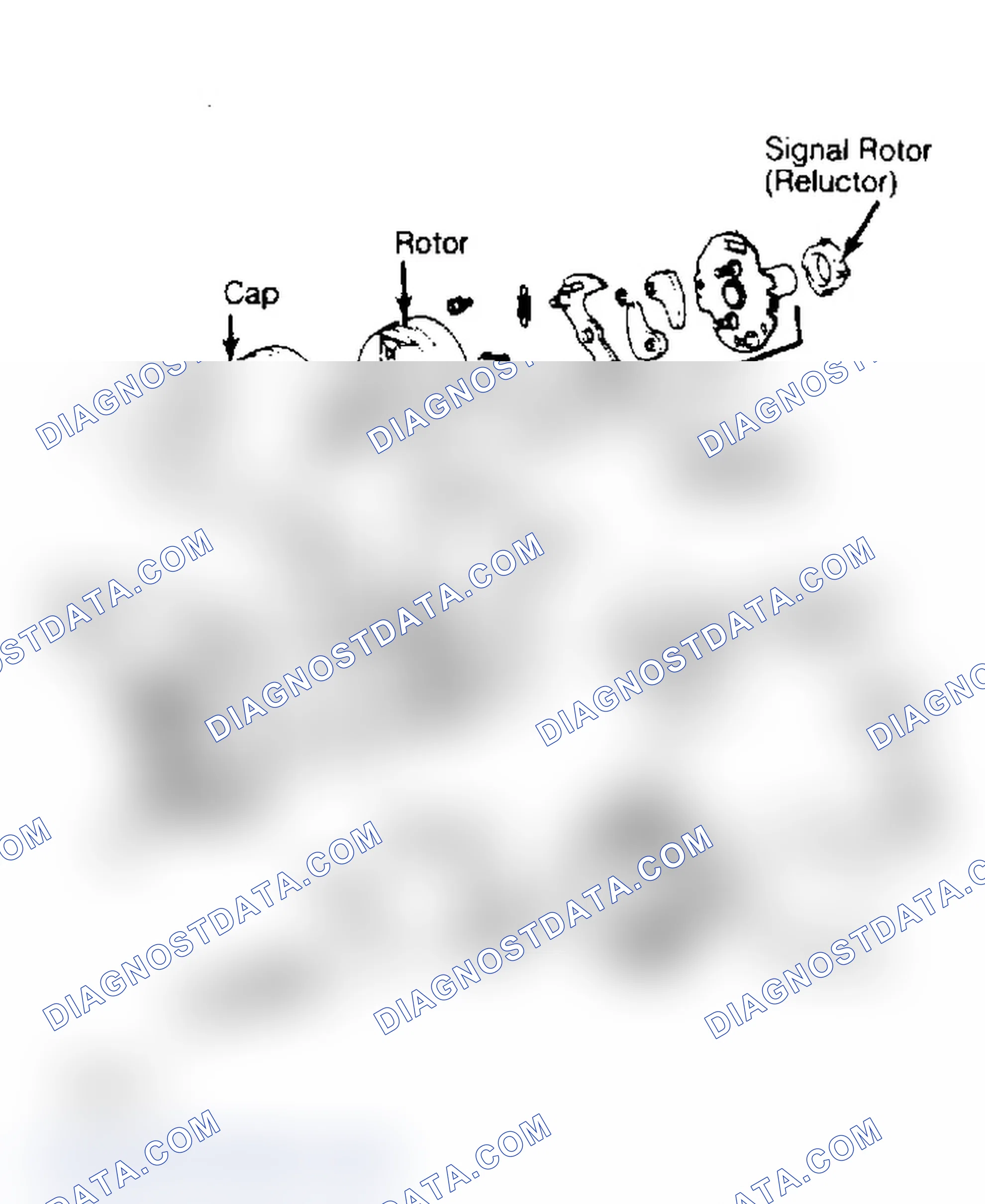 Scheme 6: Exploded View of Distributor Used W/1.6L & 2.6L Engines Note location of governor springs.