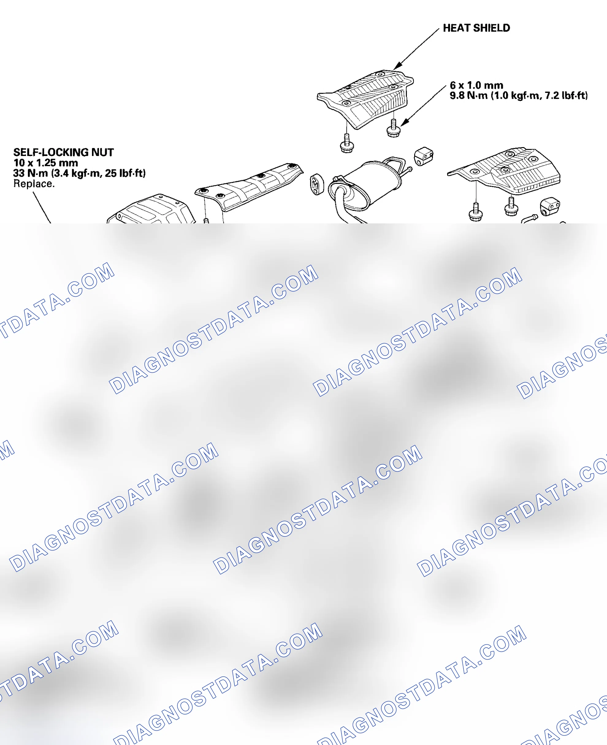 Scheme 12: Exhaust Pipe and Muffler Replacement