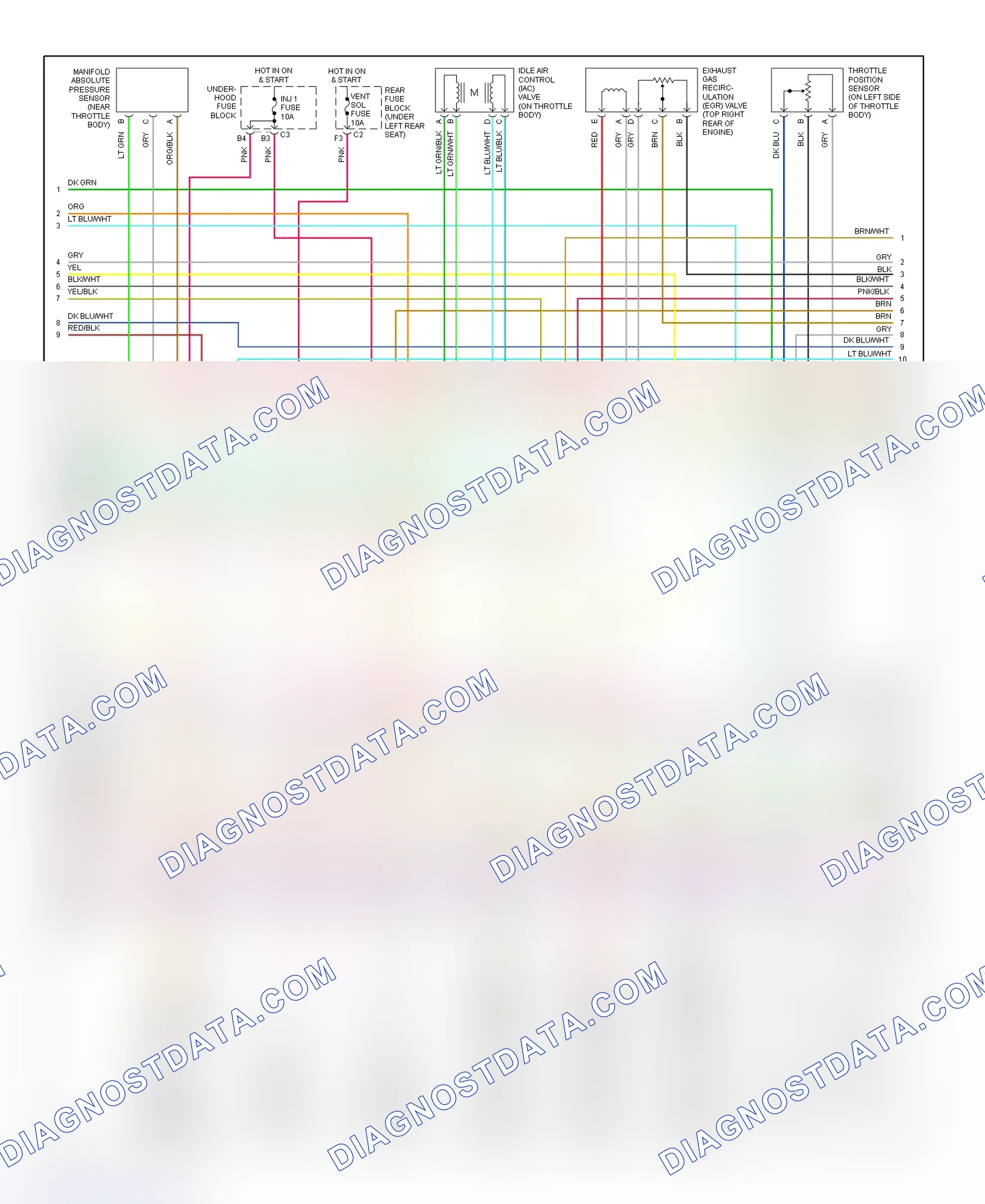 Scheme 151: PCM Wiring Diagram (DeVille - 4.6L - 2 Of 5)