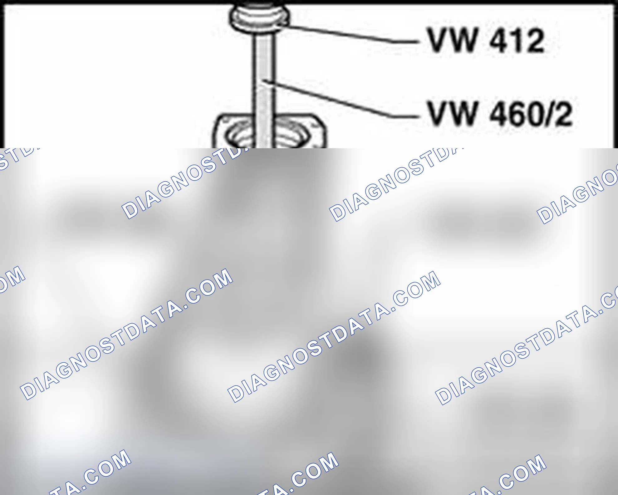 Scheme 1274: Pressing drive pinion out of inner race for small taper roller bearing