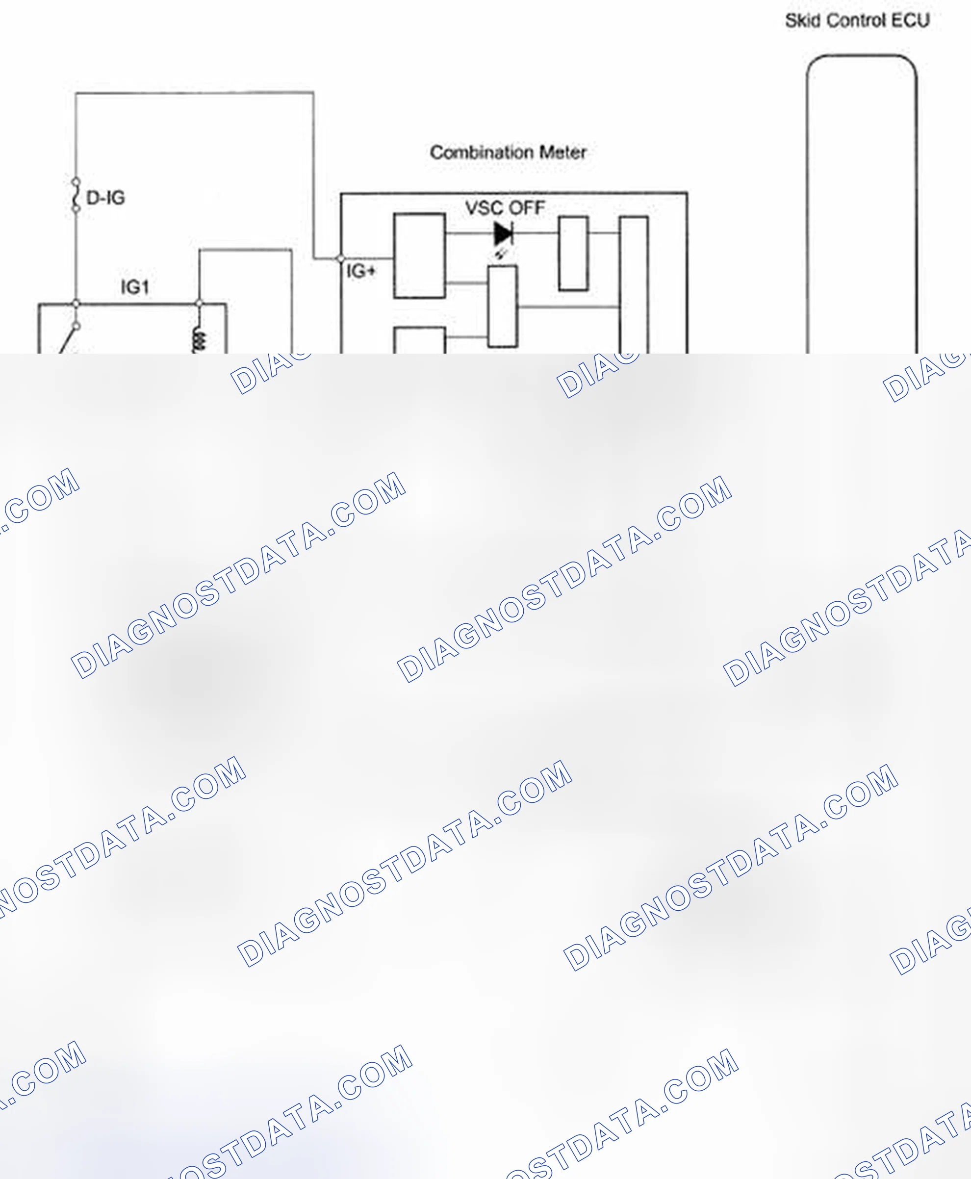 Scheme 69: VSC OFF Indicator Light Circuit - Wiring Diagram