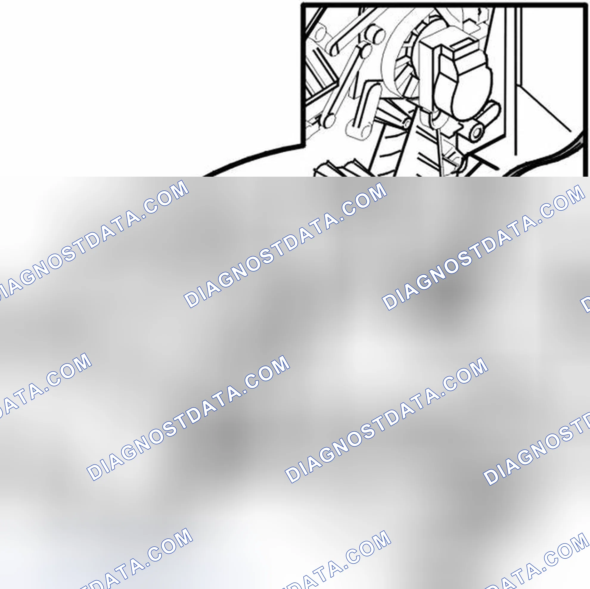 Scheme 694: Removing the damper motor module (DMM) for temperature on the passenger side