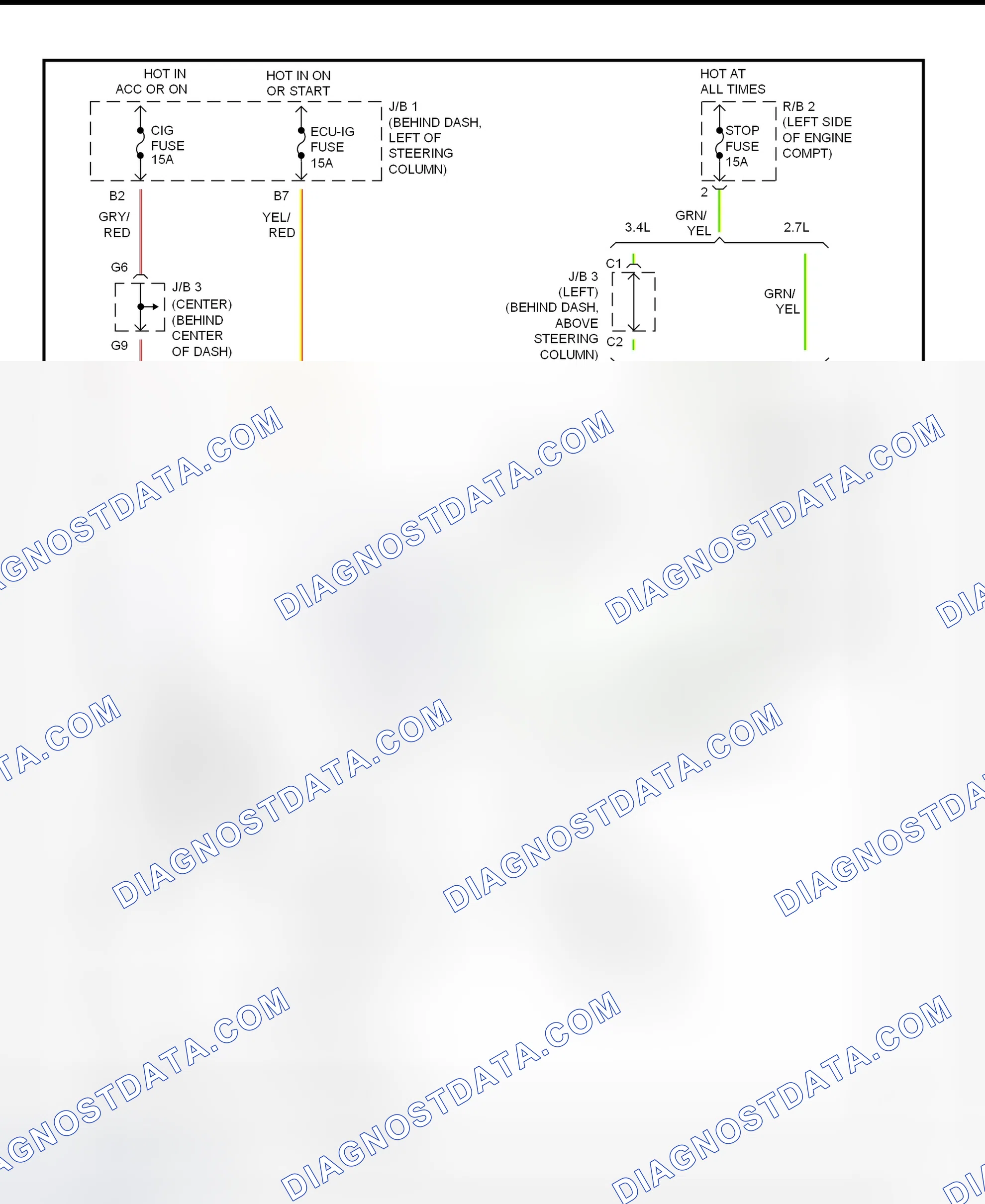 Scheme 111: Shift Lock System Wiring Diagram (Toyota Tacoma - Column Shift)
