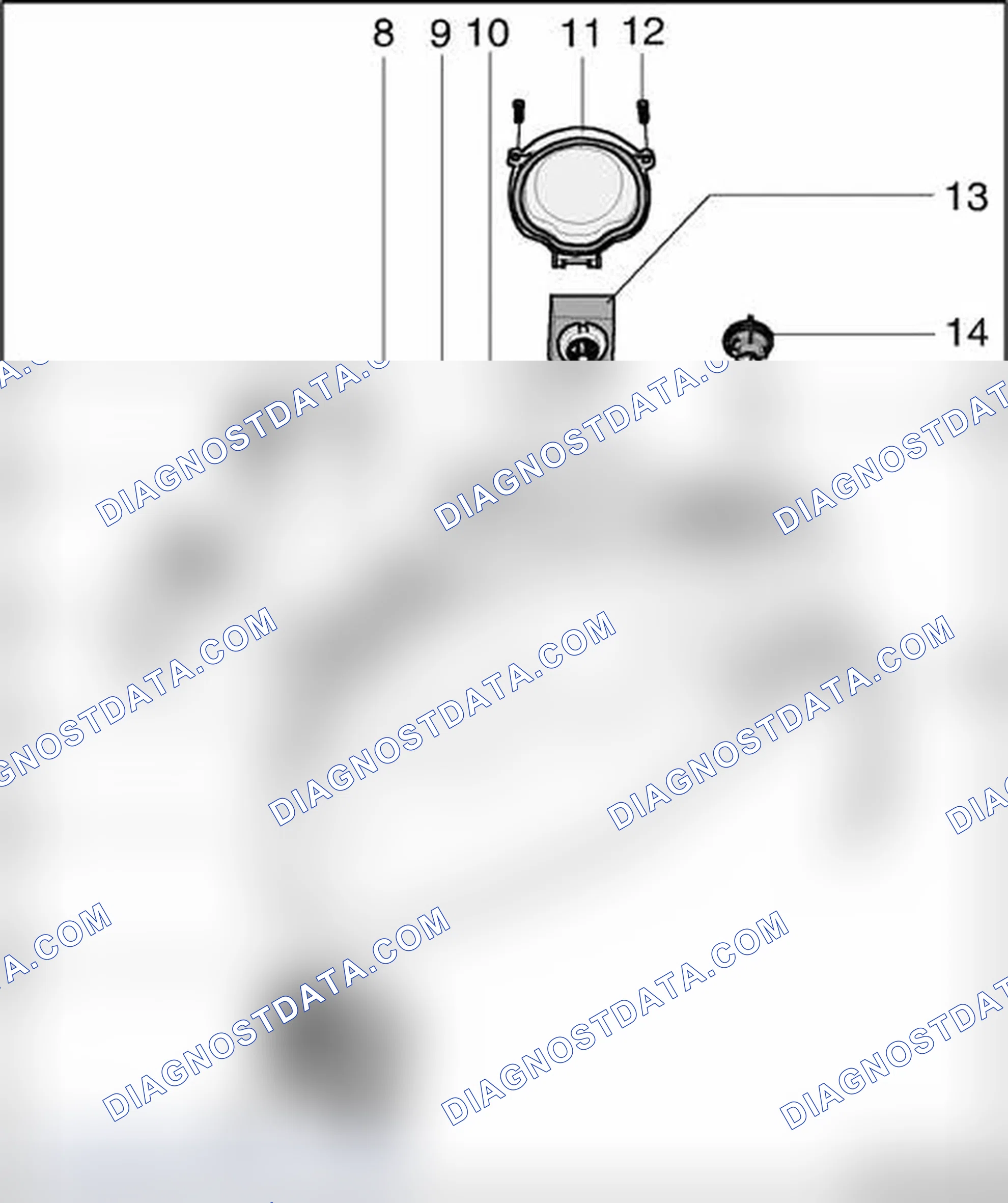 Scheme 229: Headlamps with High Intensity Gas Discharge (HID) "Bi-Xenon" Lamps, assembly