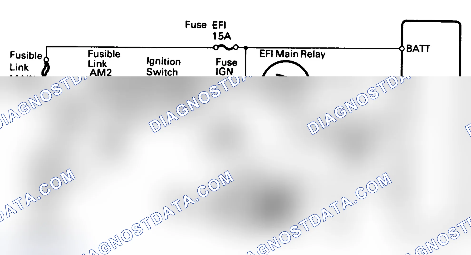 Scheme 64: Diagnostic Circuit Check, Schematic (4-Cyl.)