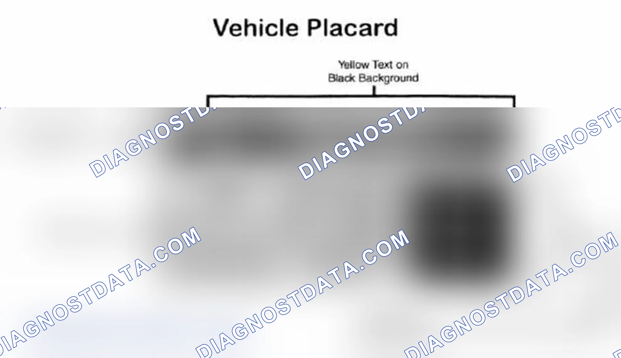 Scheme 28: Vehicle Tire Placard - Typical
