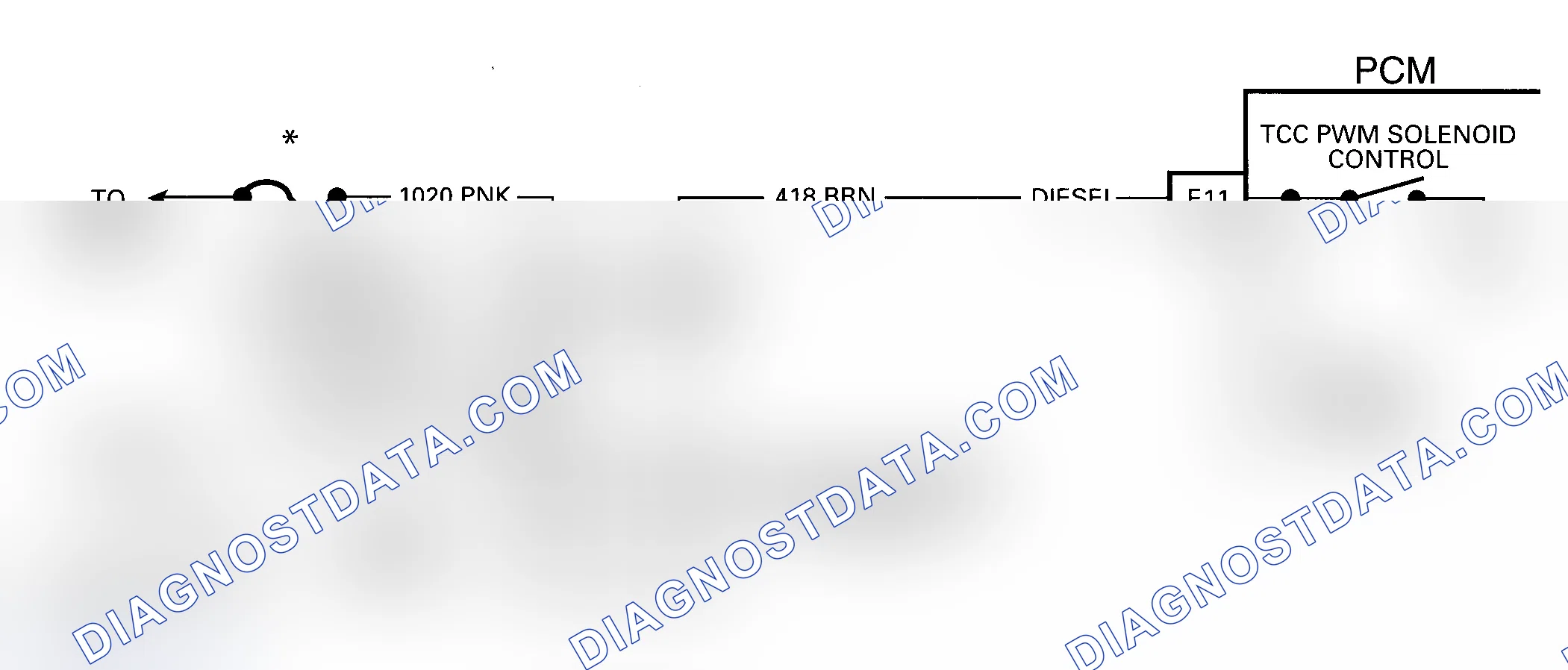 Scheme 98: DTC 83 Schematic (4L60-E) TCC PWM Solenoid Circuit Fault