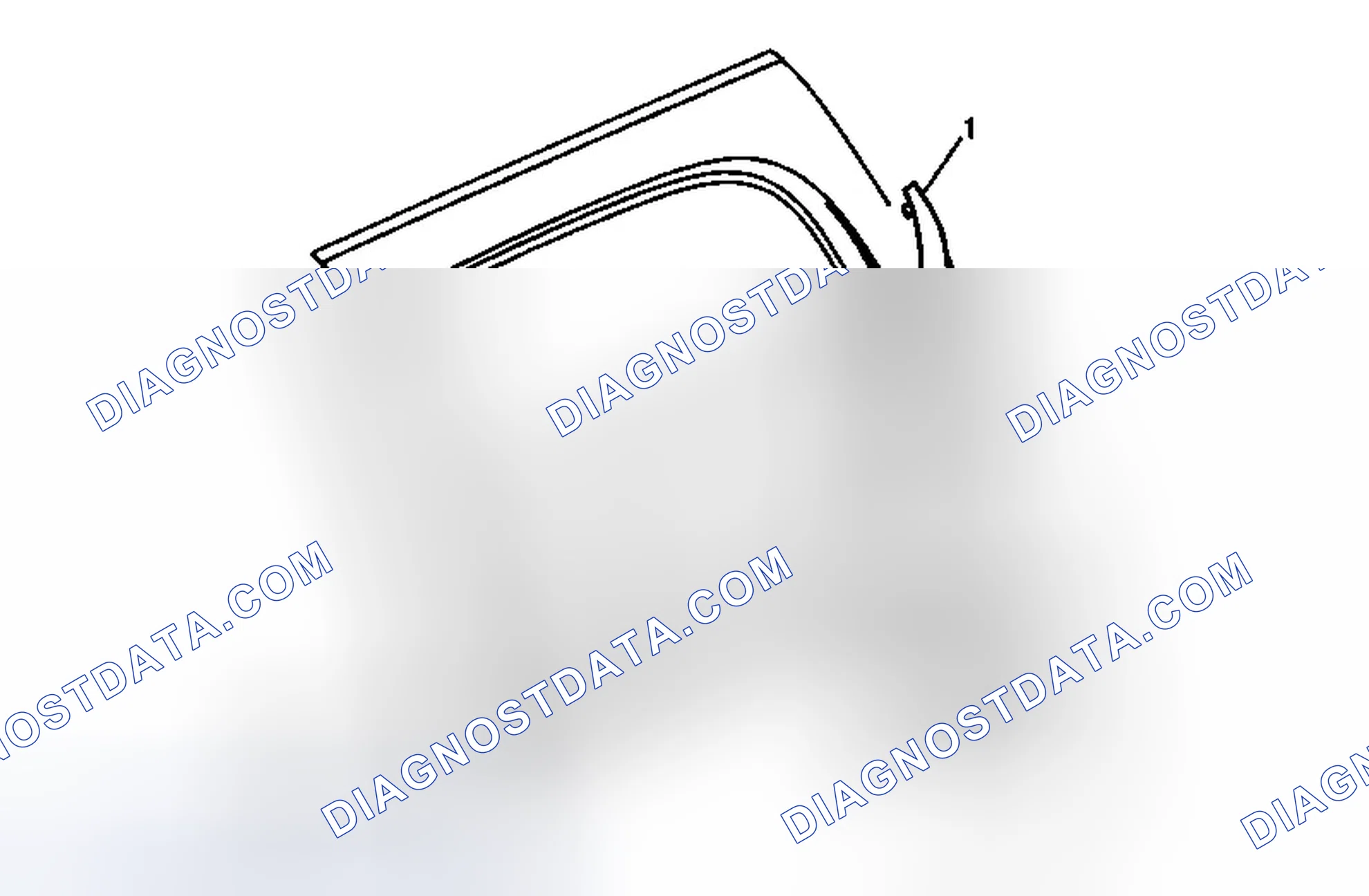Scheme 37: Rear Door Window Belt Outer Sealing Strip Replacement (Crew Cab Except Cadillac)