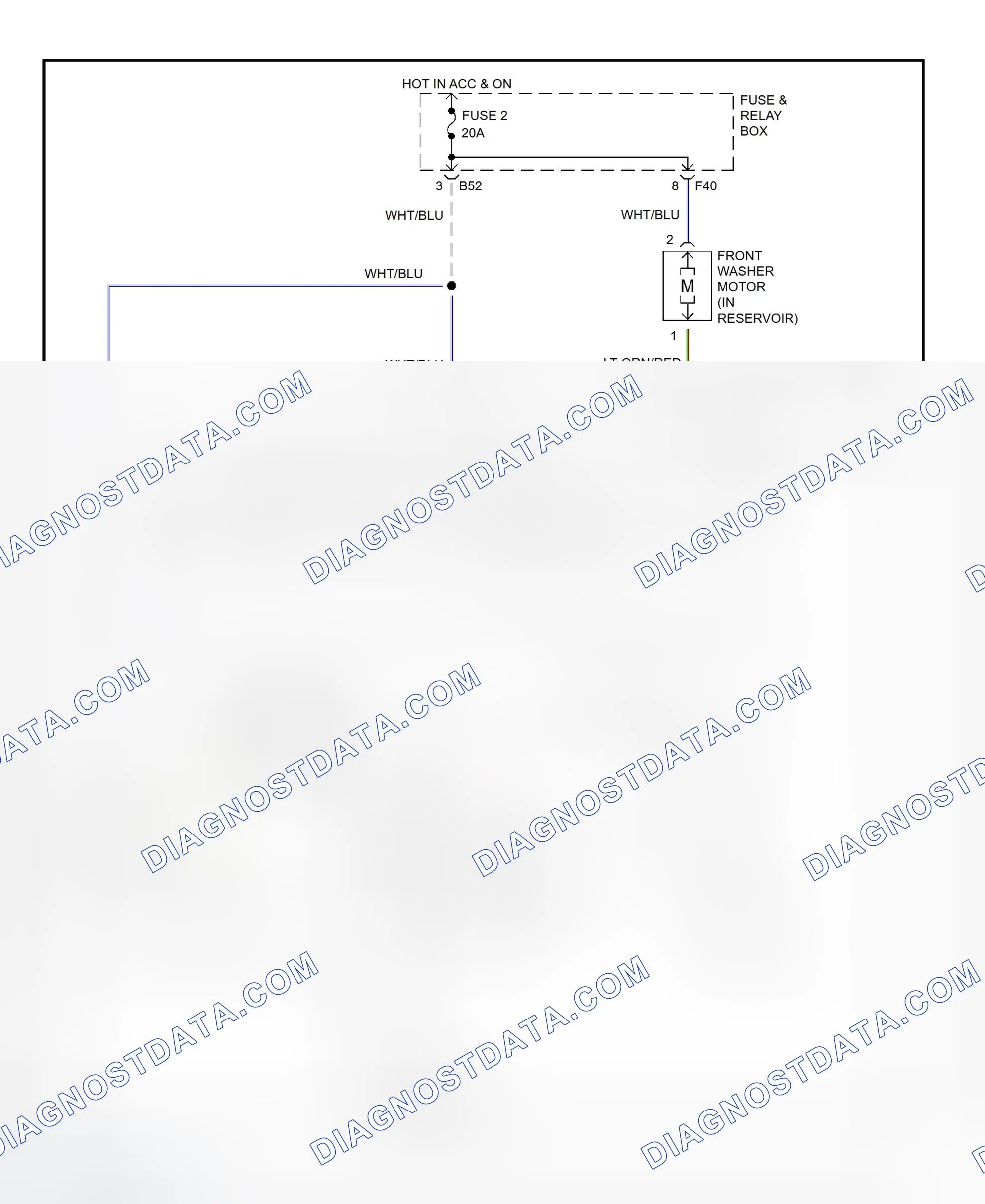 Scheme 17: Wiper/Washer System Wiring Diagram (Legacy - Front)