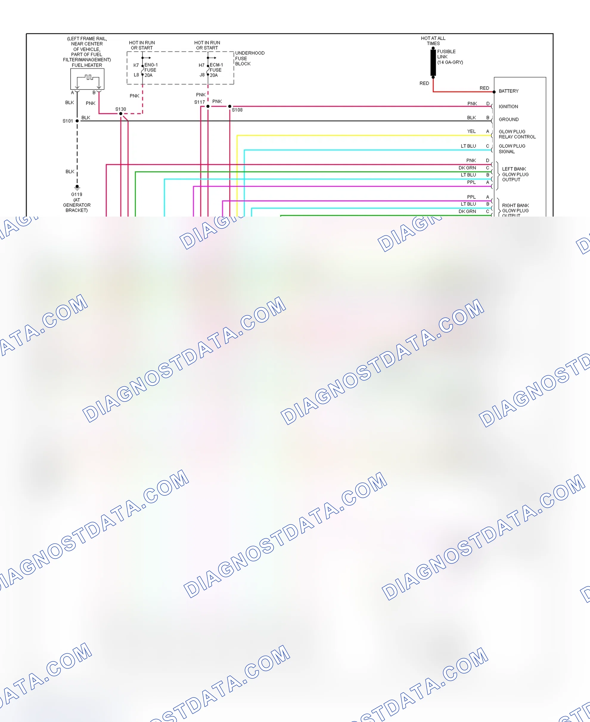 Scheme 61: PCM Wiring Diagram (Chevy Express & Savana - 6.5L - California - 4 Of 4)