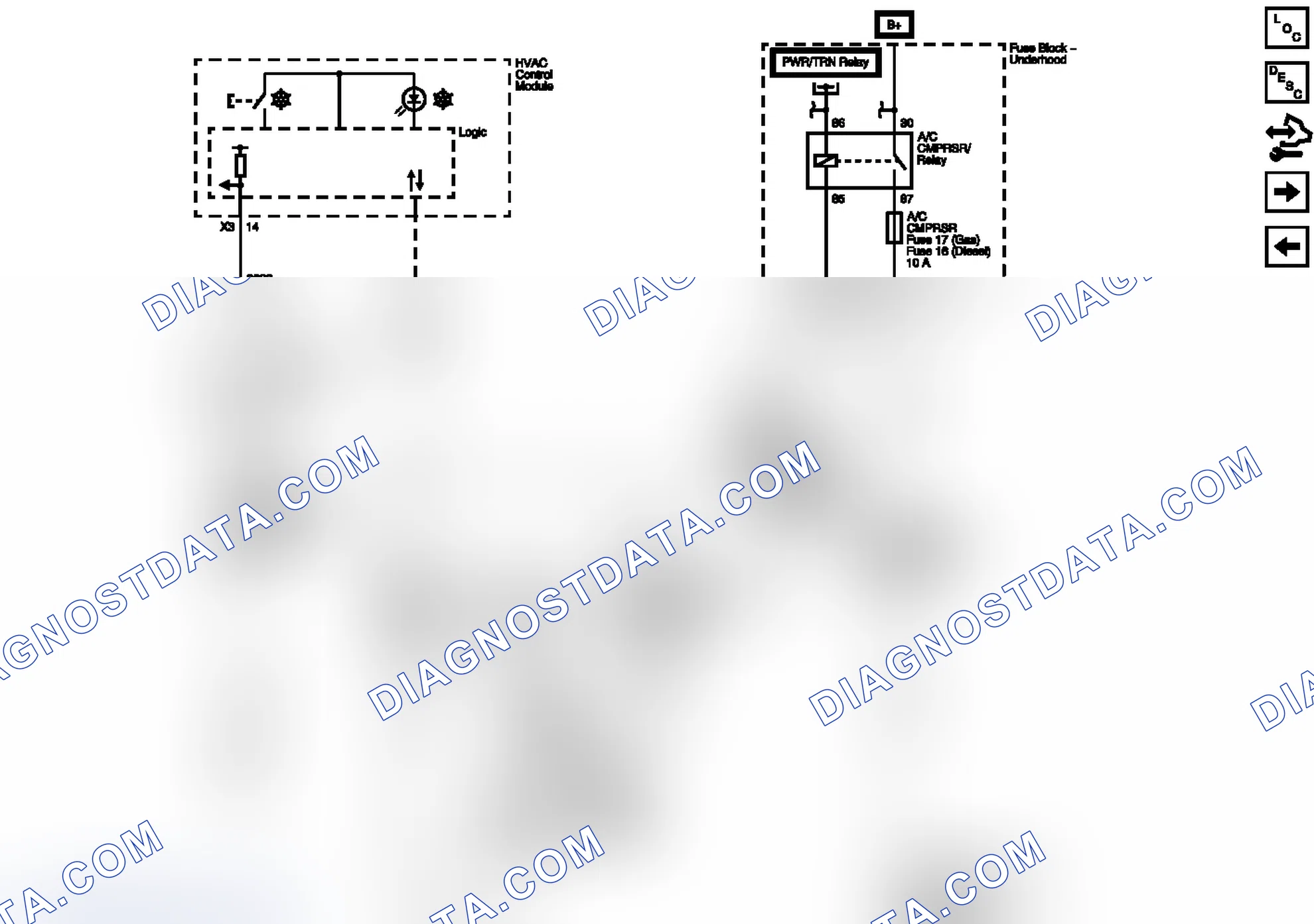 Scheme 44: A/C Compressor Controls (Except HP2)