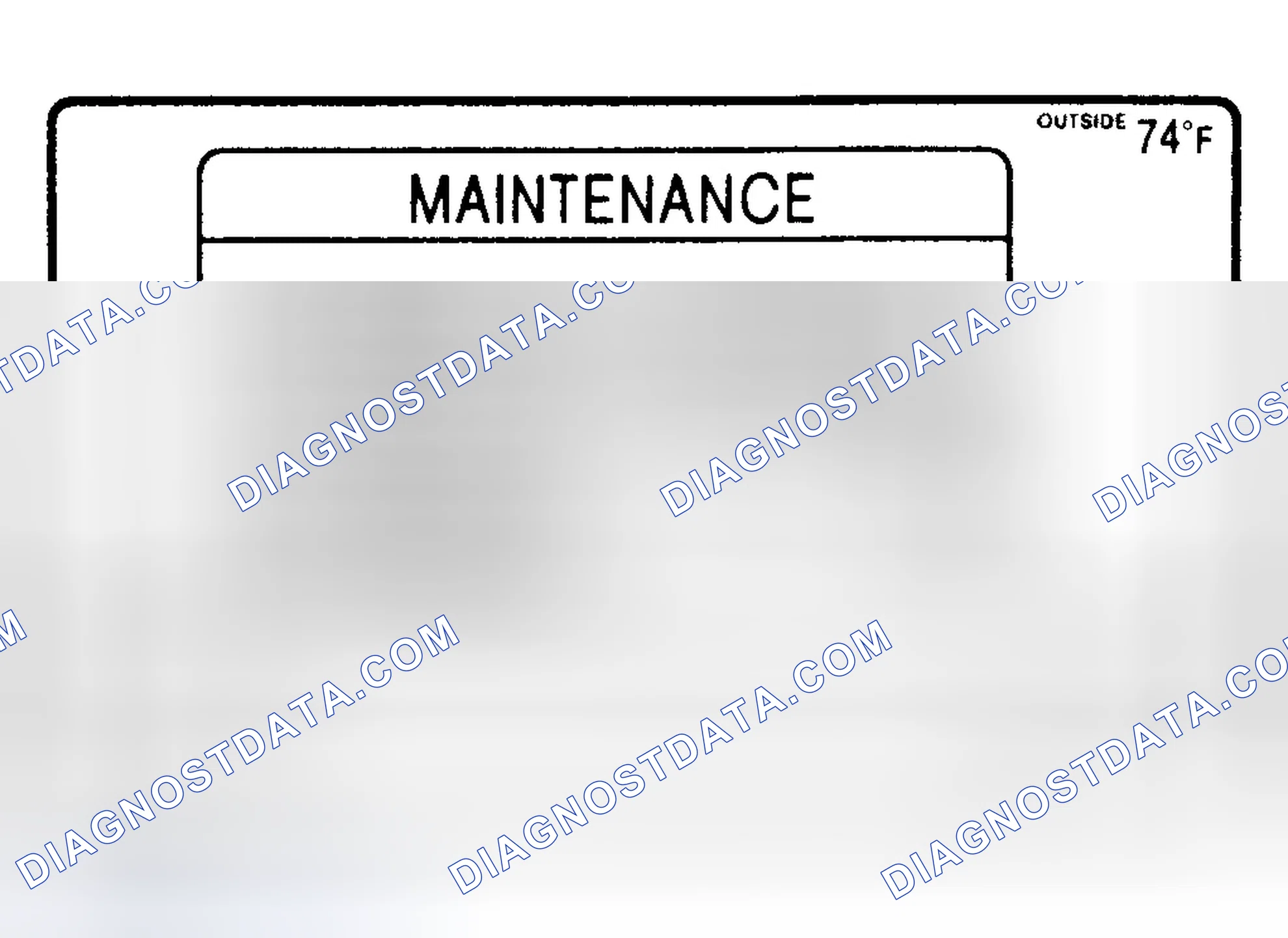 Scheme 2: MAINTENANCE INTERVAL RESET - PROCEDURE 1