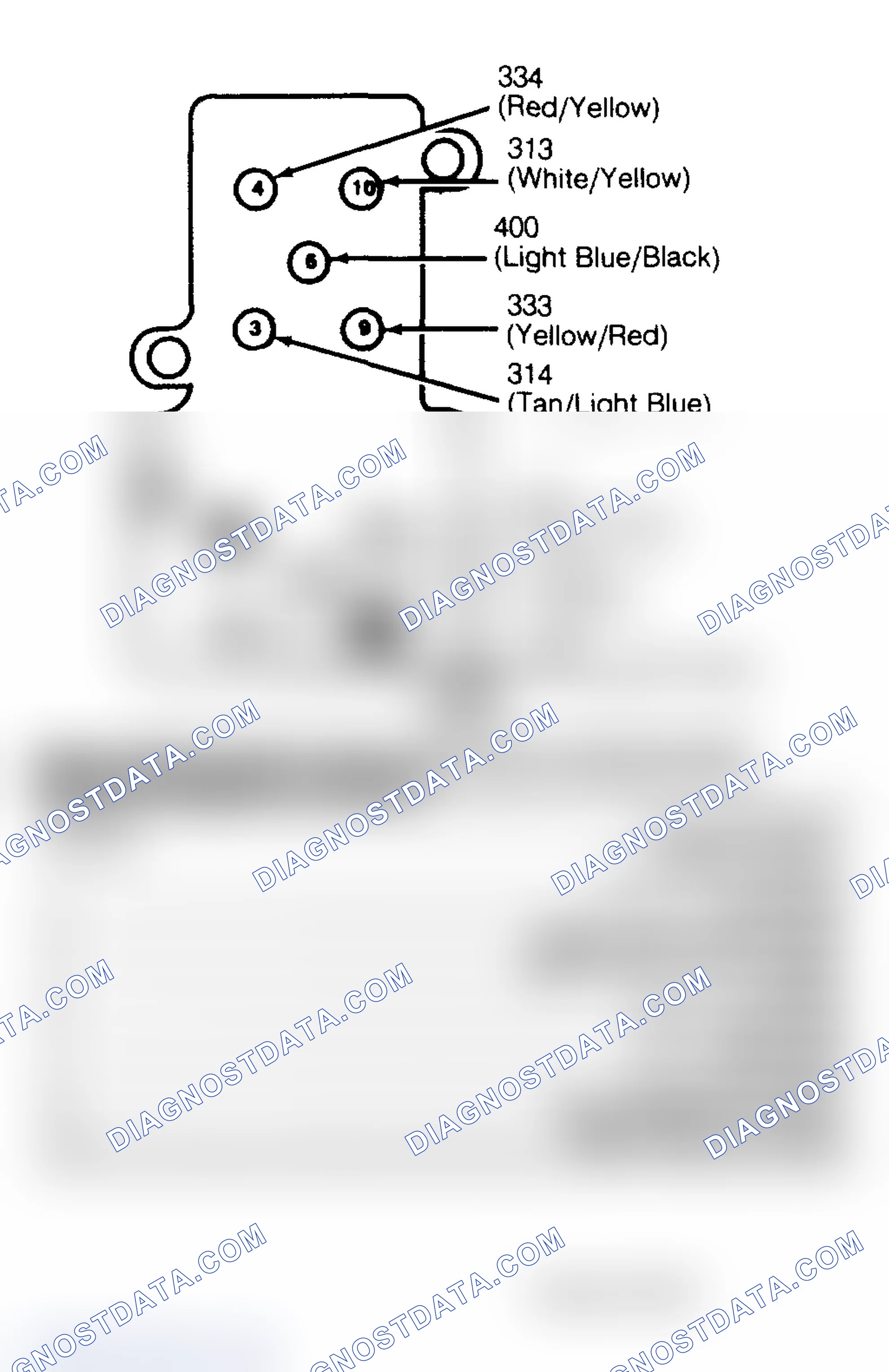 Scheme 7: Right Window Switch With Door Lock & Keyless Entry