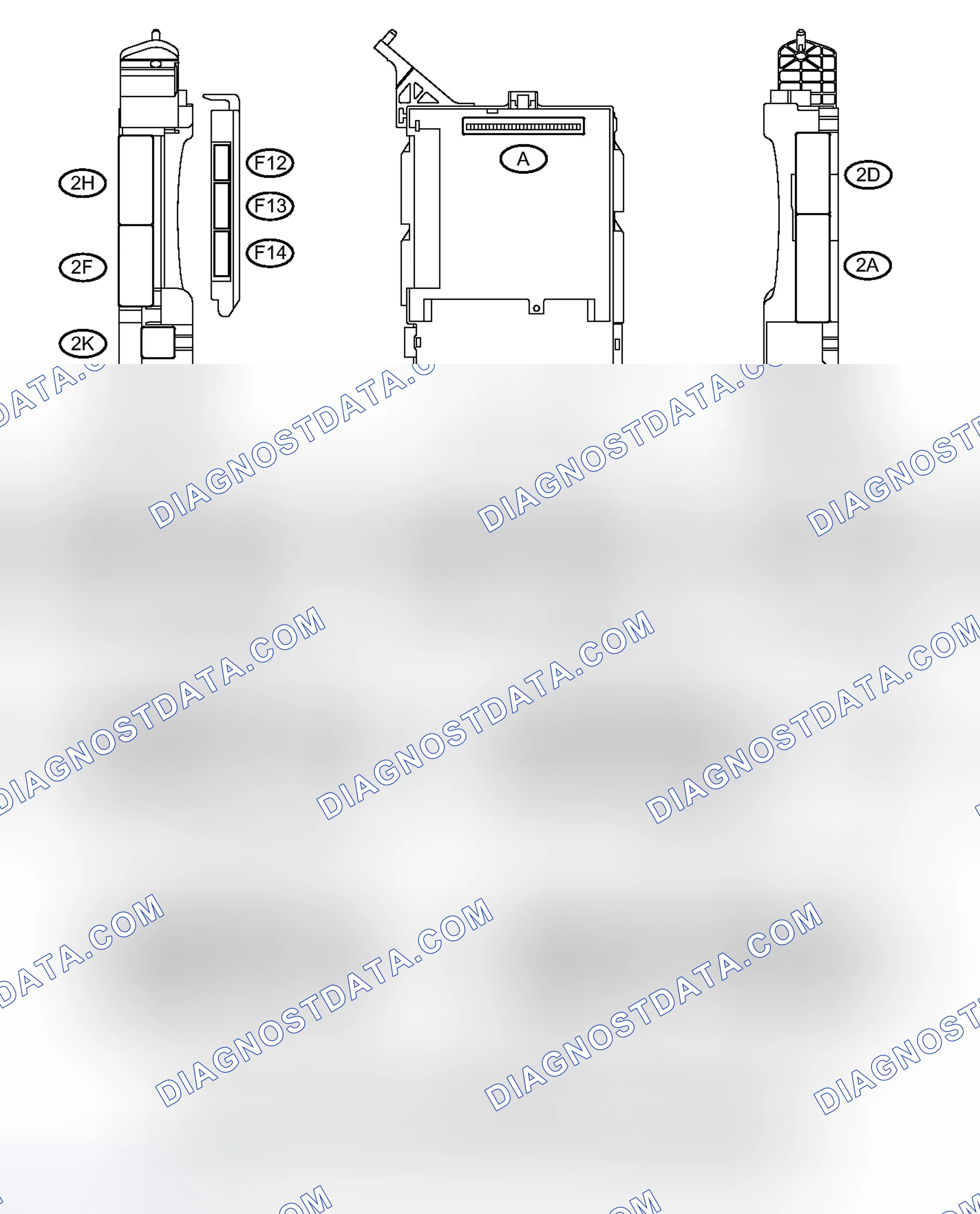 Scheme 18: TERMINALS OF ECU [03/2012 - ]
