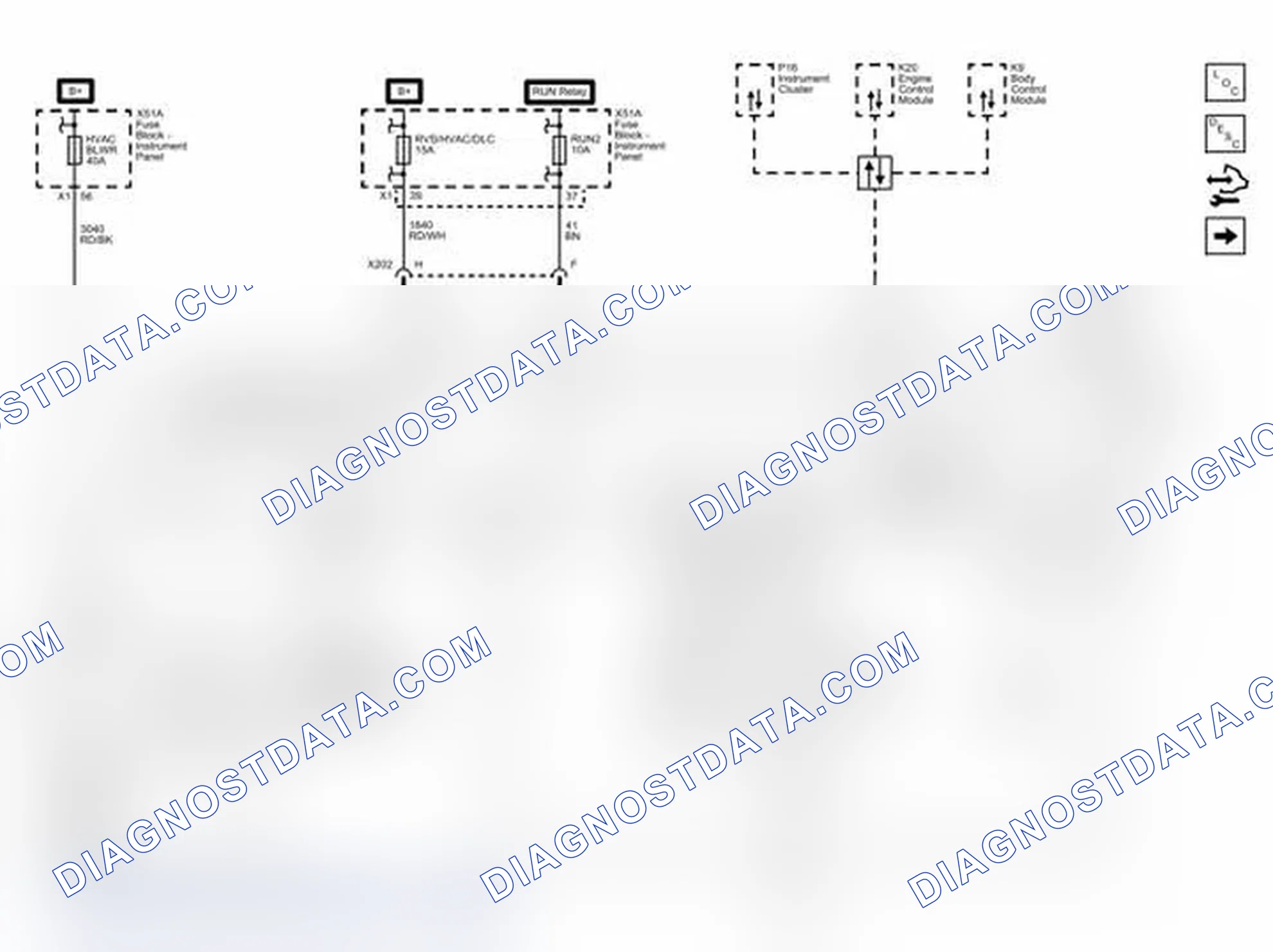 Scheme 37: Module Power, Ground, and Data Communications Wiring Schematics