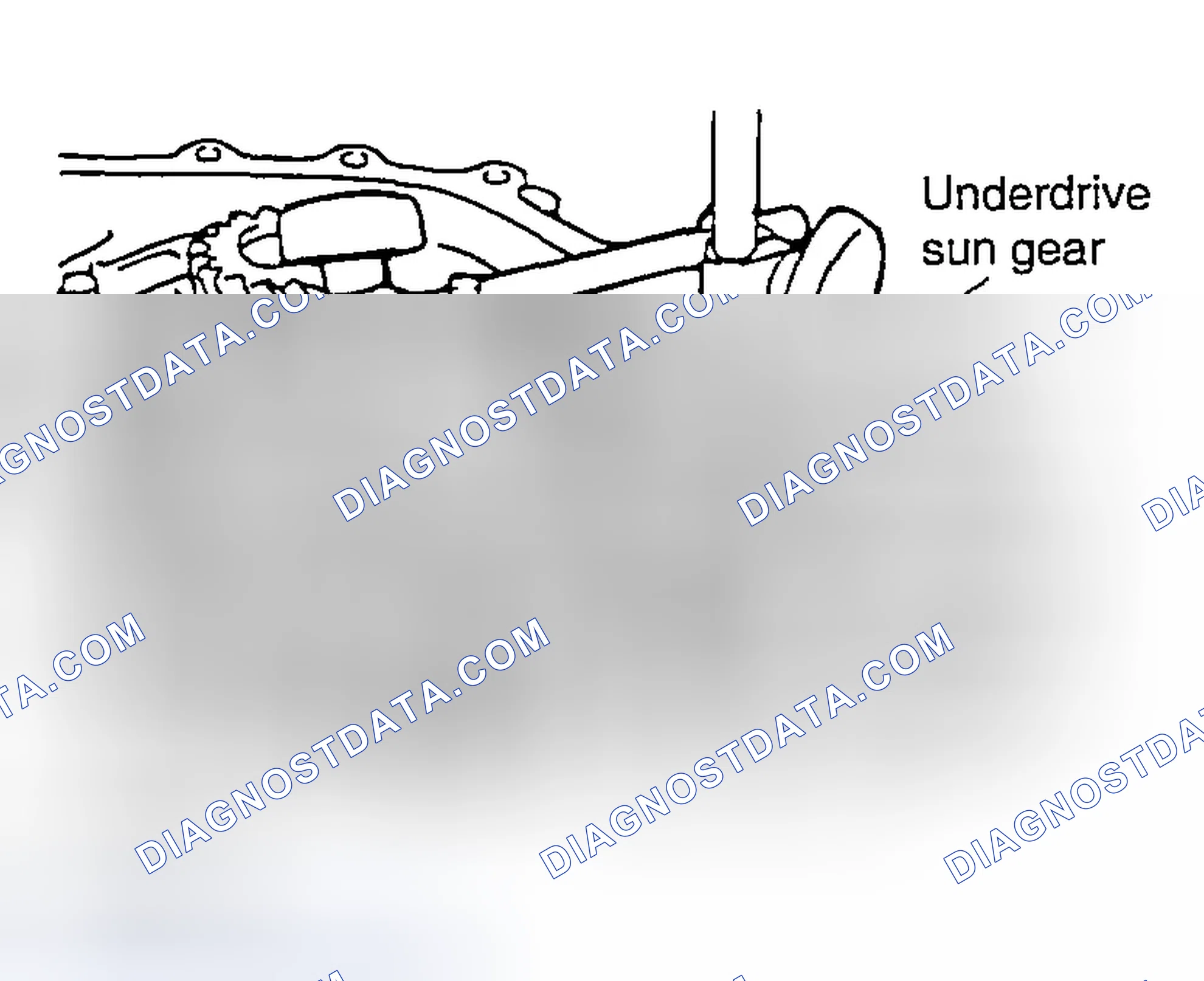 Scheme 89: Measuring Underdrive Sun Gear End Play