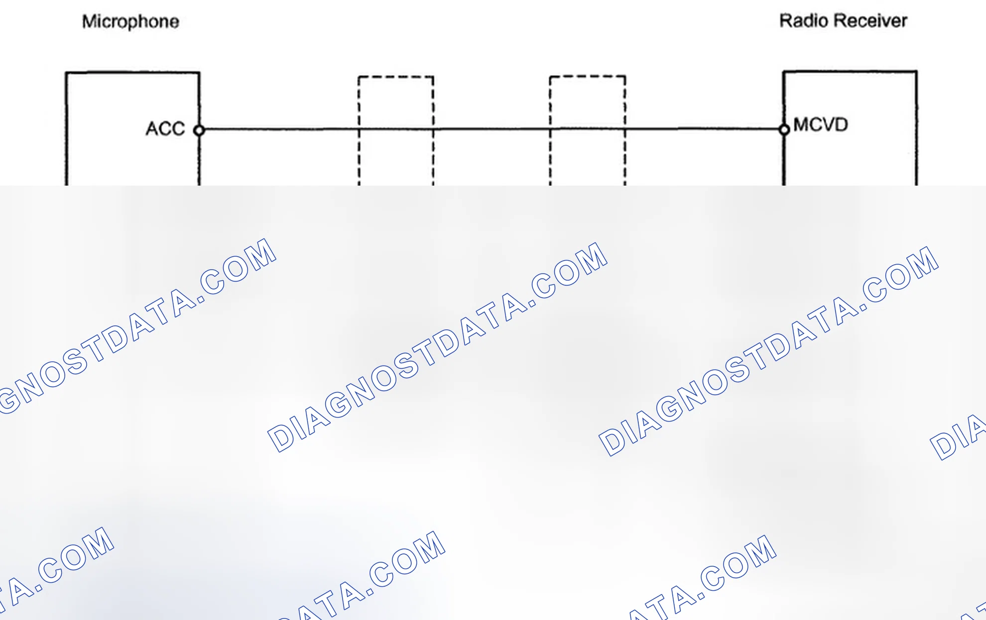 Scheme 38: Microphone Circuit Between Microphone And Radio Receiver - Wiring Diagram