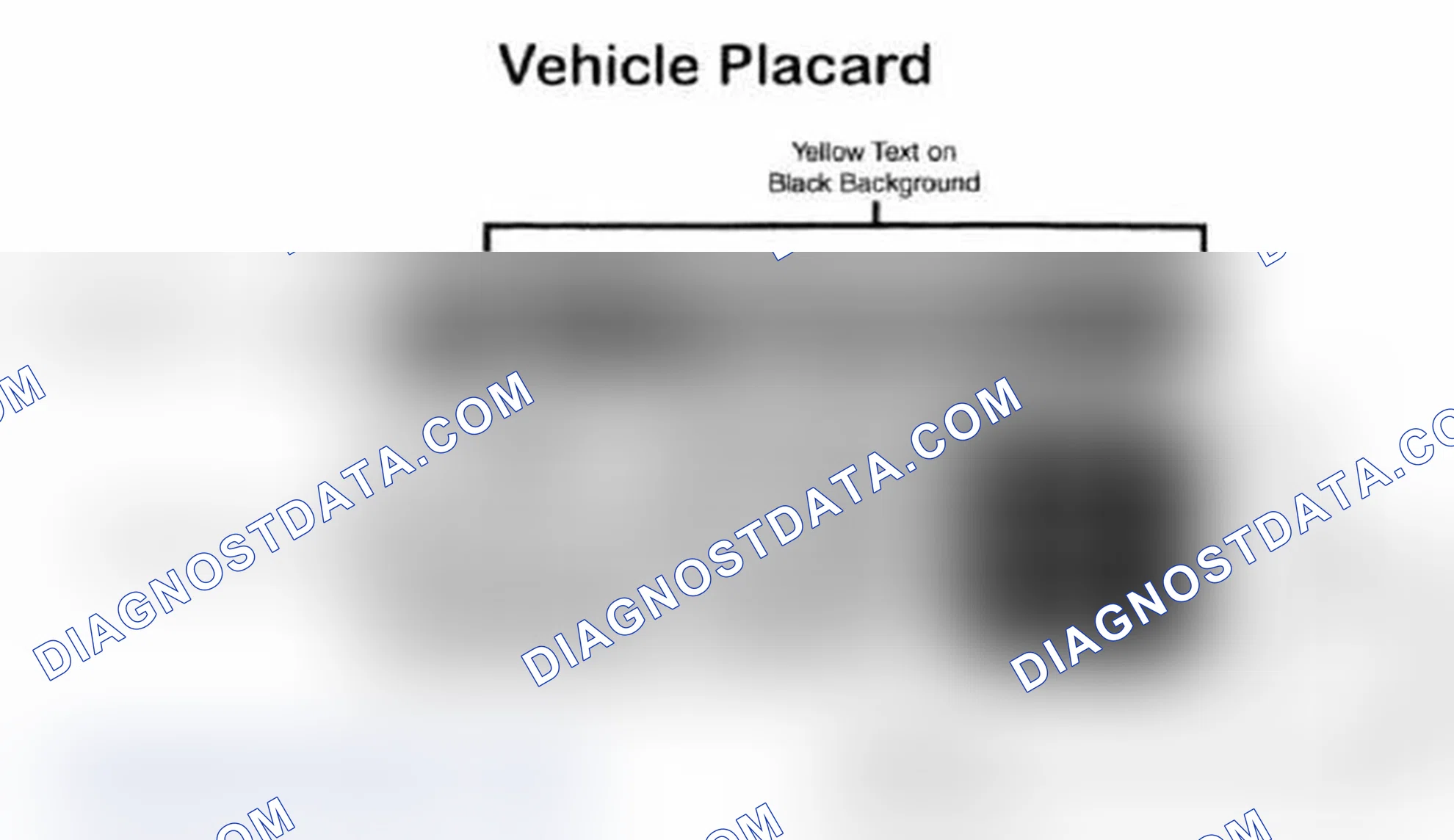 Scheme 28: Vehicle Tire Placard - Typical