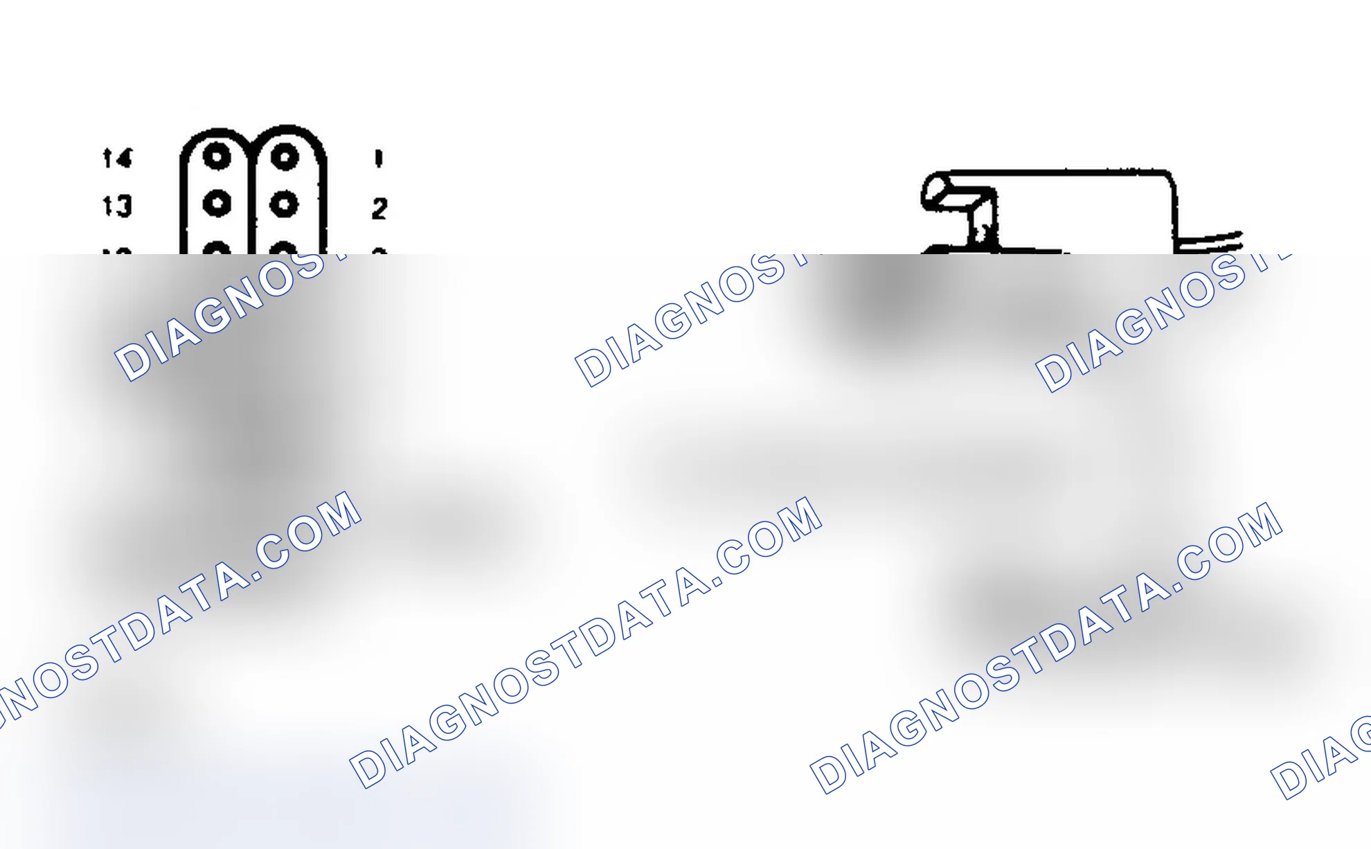 Scheme 42: Computer 14-Wire Connector & O2 Test Connector