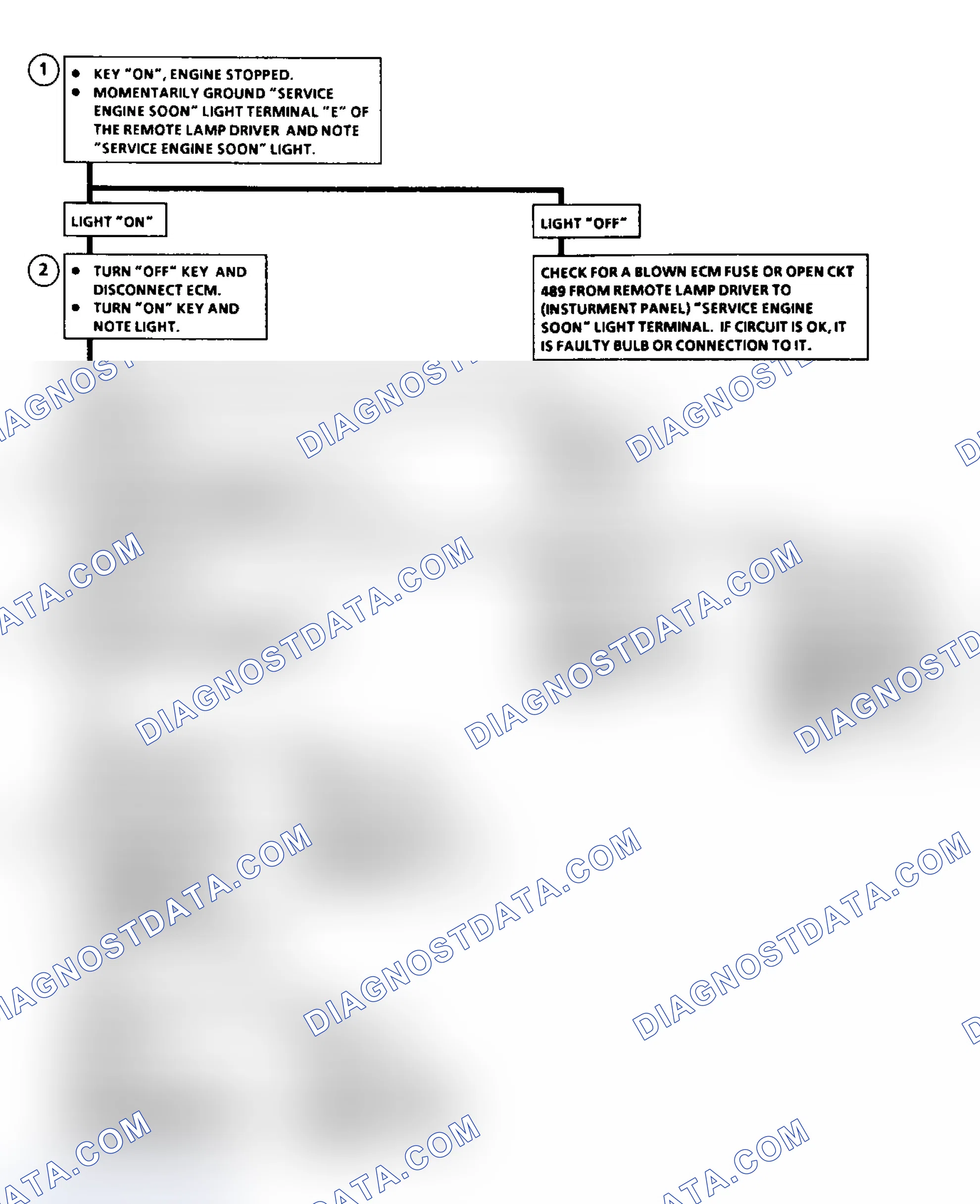 Scheme 31: Flow Chart Service Engine Soon Light Inop.