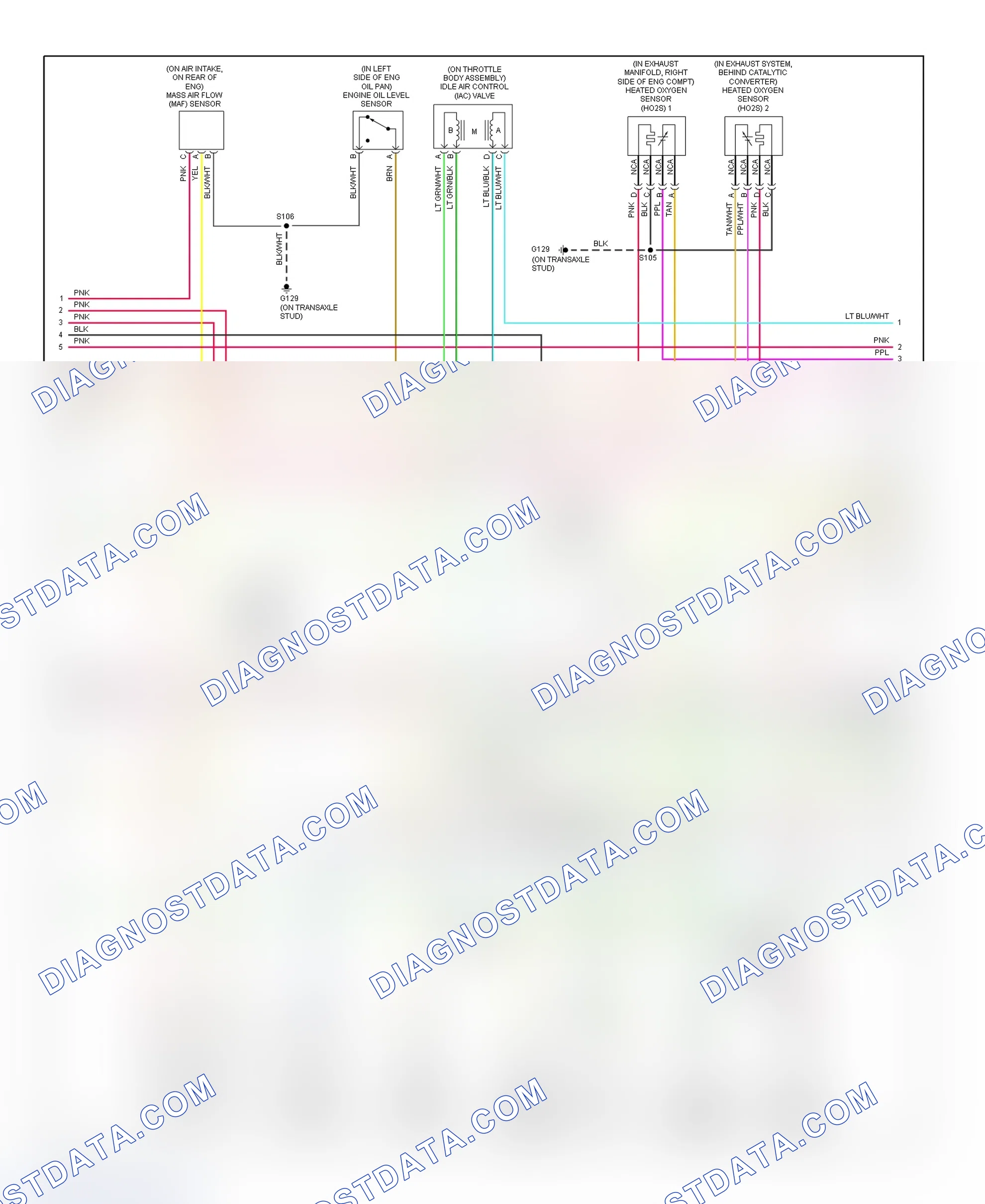 Scheme 136: PCM Wiring Diagram (Lumina & Monte Carlo - 3.8L - 3 Of 4)