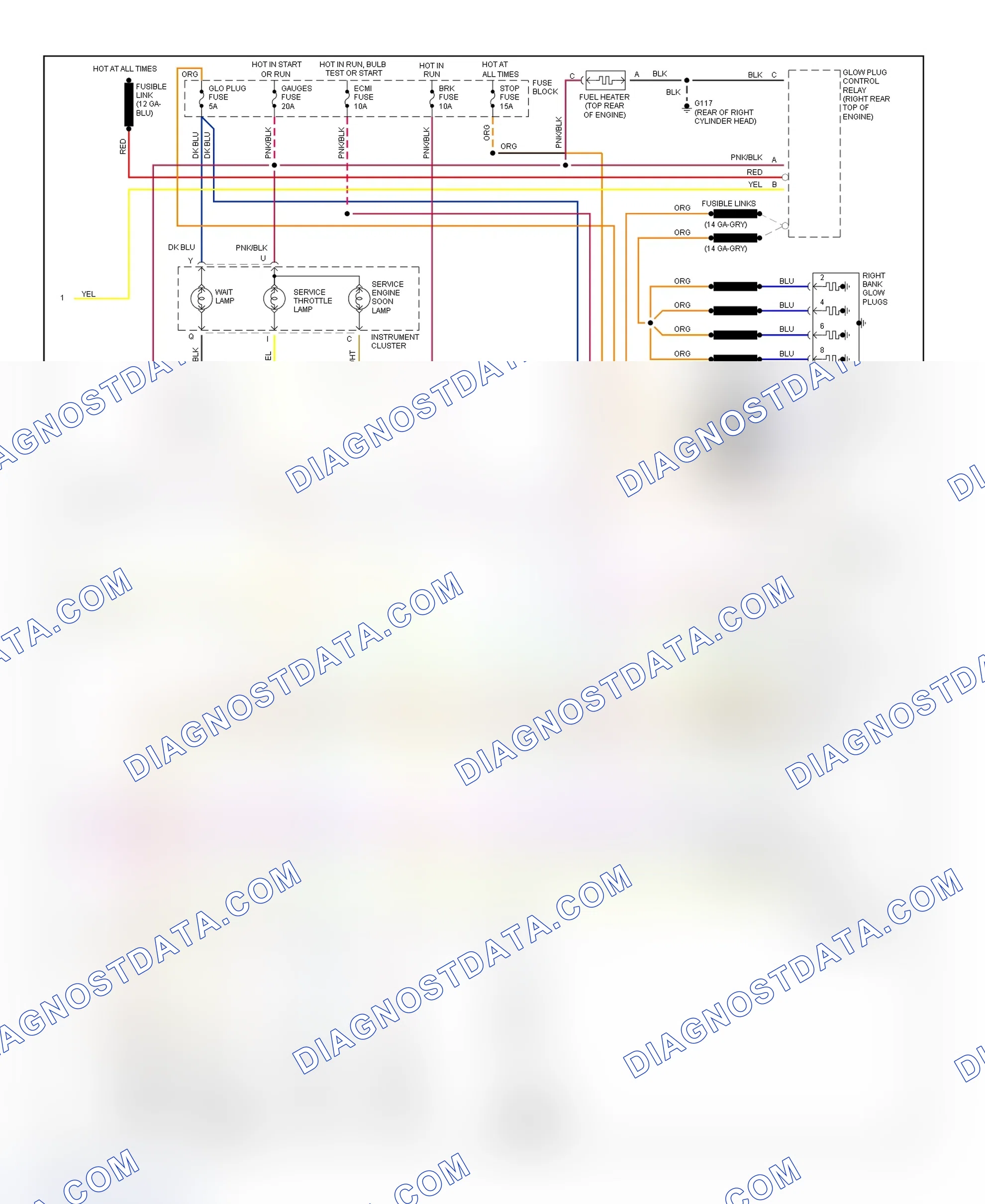 Scheme 240: Wiring Diagram (Pickup, Sierra Pickup & Van - 6.5L VIN P - 2 Of 2)