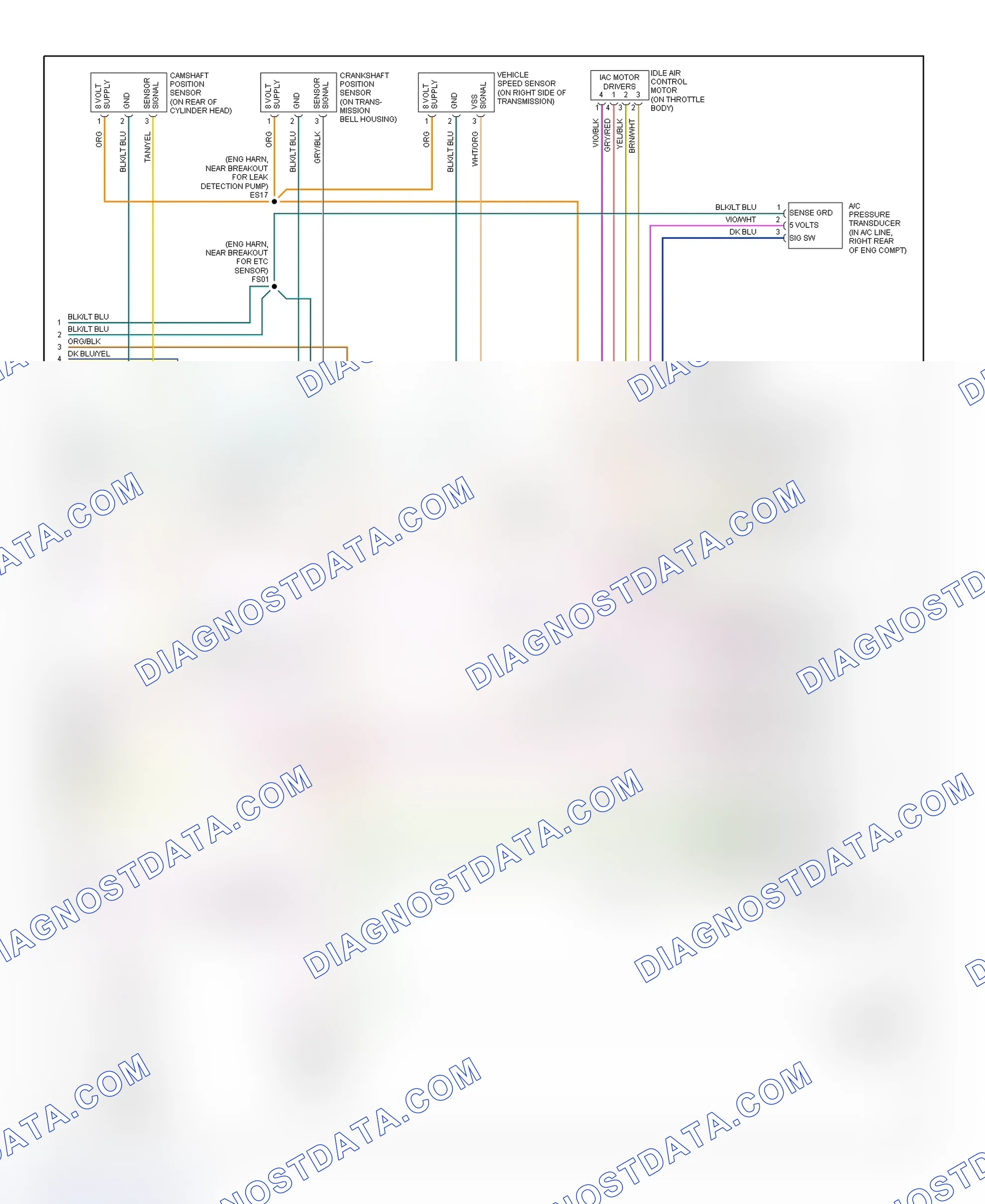 Scheme 12: PCM Wiring Diagram (Caravan & Voyager - 2.4L - 3 Of 3)