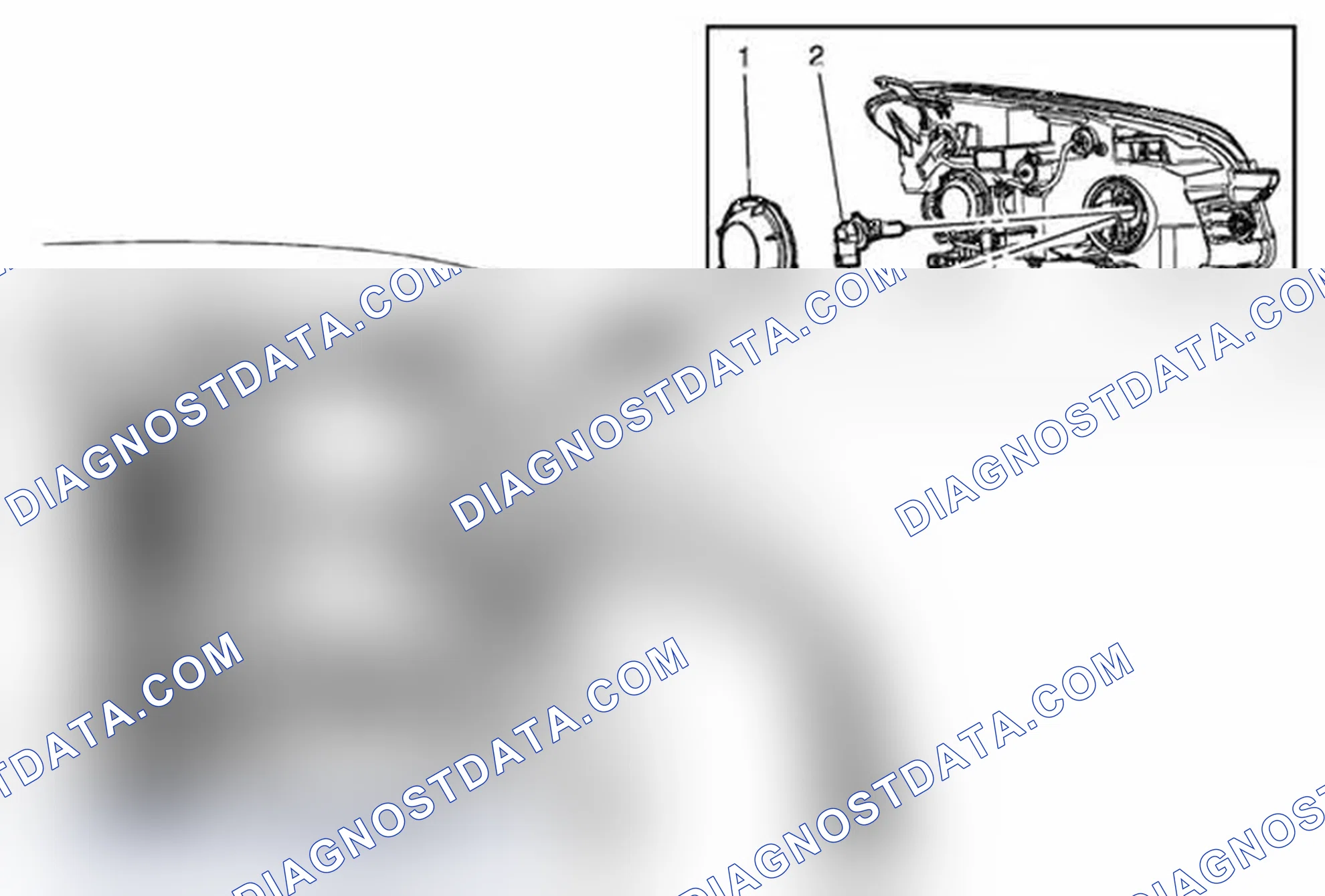 Scheme 20: Headlamp Bulb Replacement - Left Side (Trax High Beam)