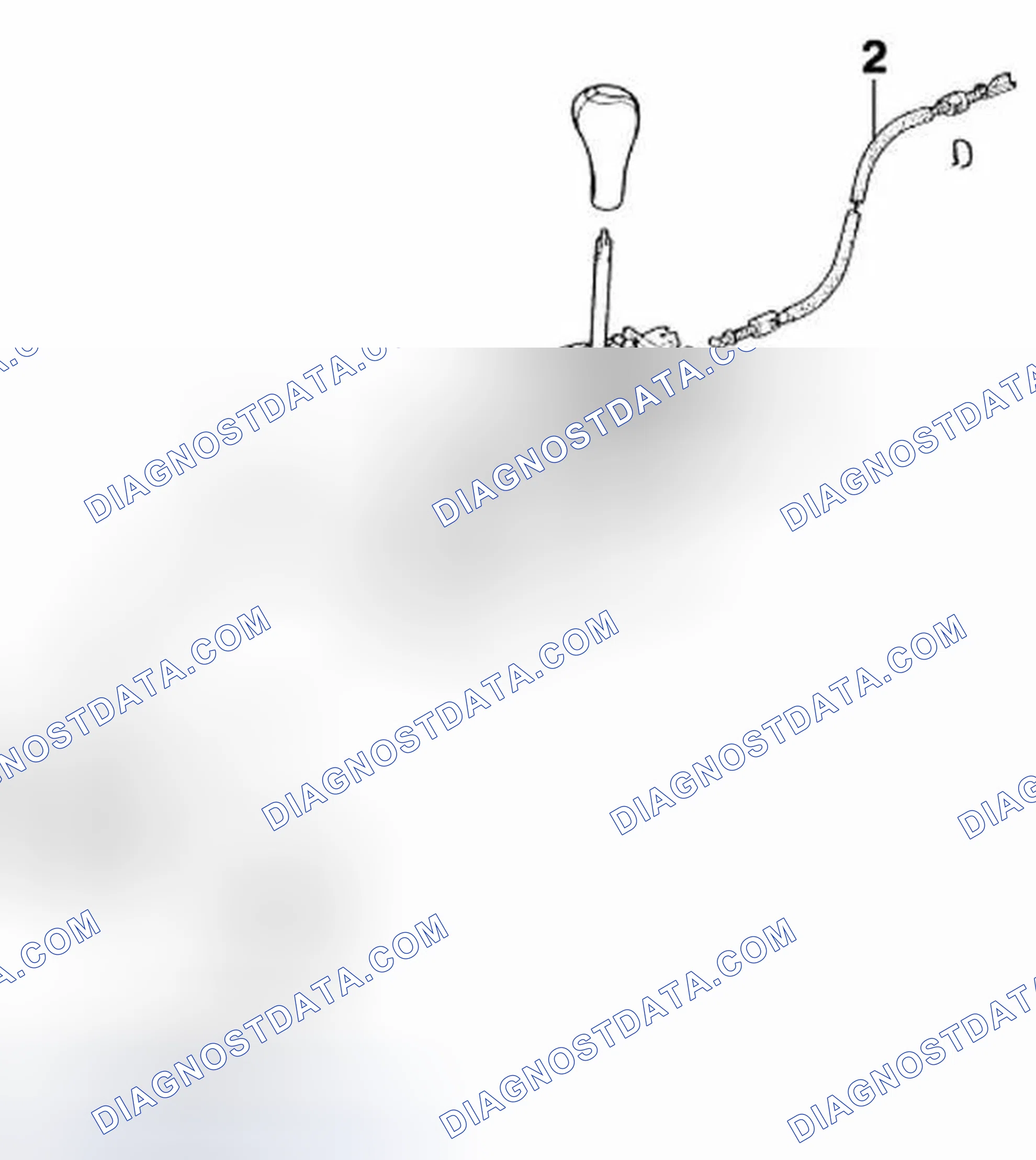 Scheme 22: REMOVING AND INSTALLING SELECTOR LEVER CABLE