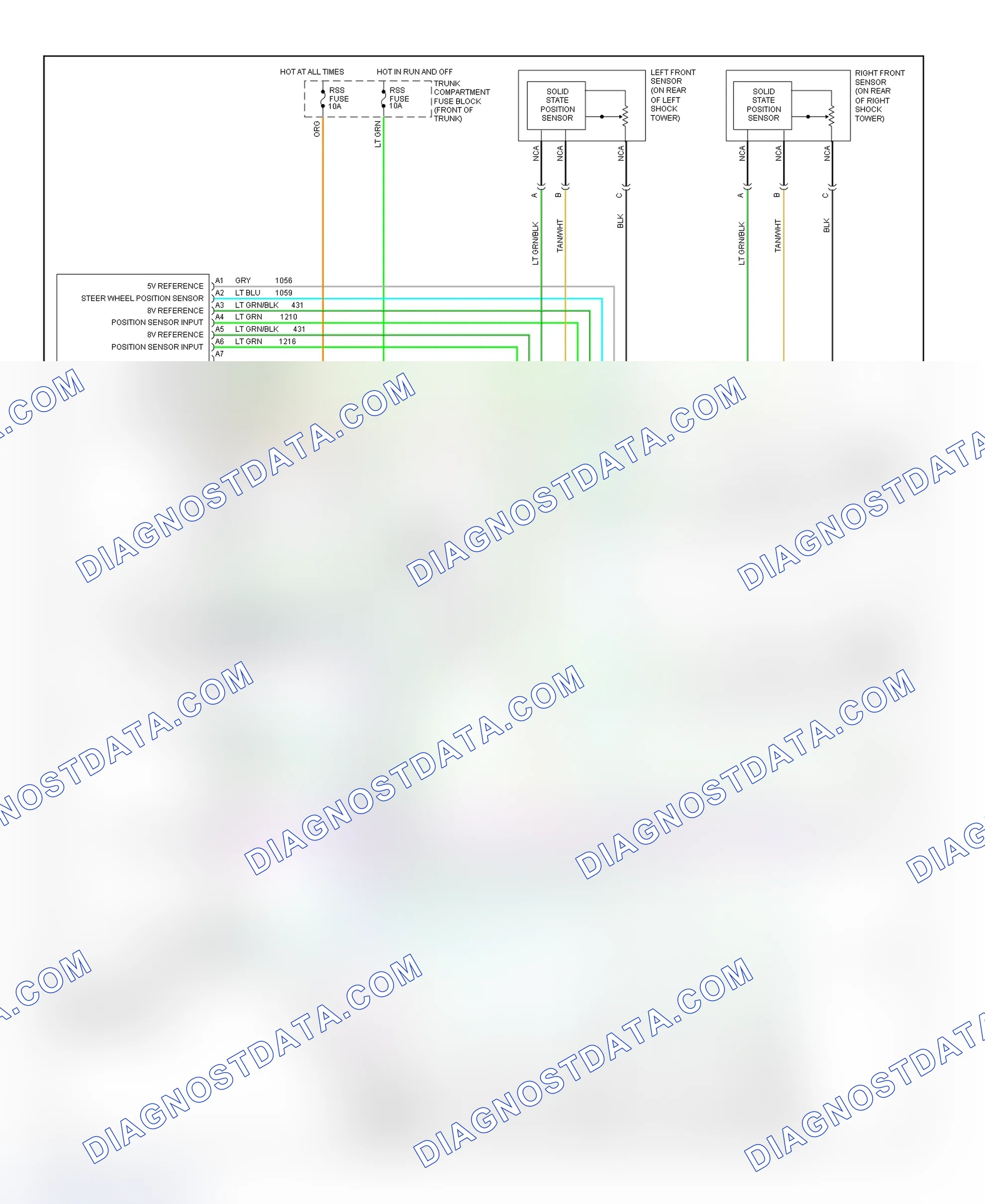 Scheme 6: Continuously Variable Road-Sensing Suspension (CVRSS) System Wiring Diagram (1 Of 2)