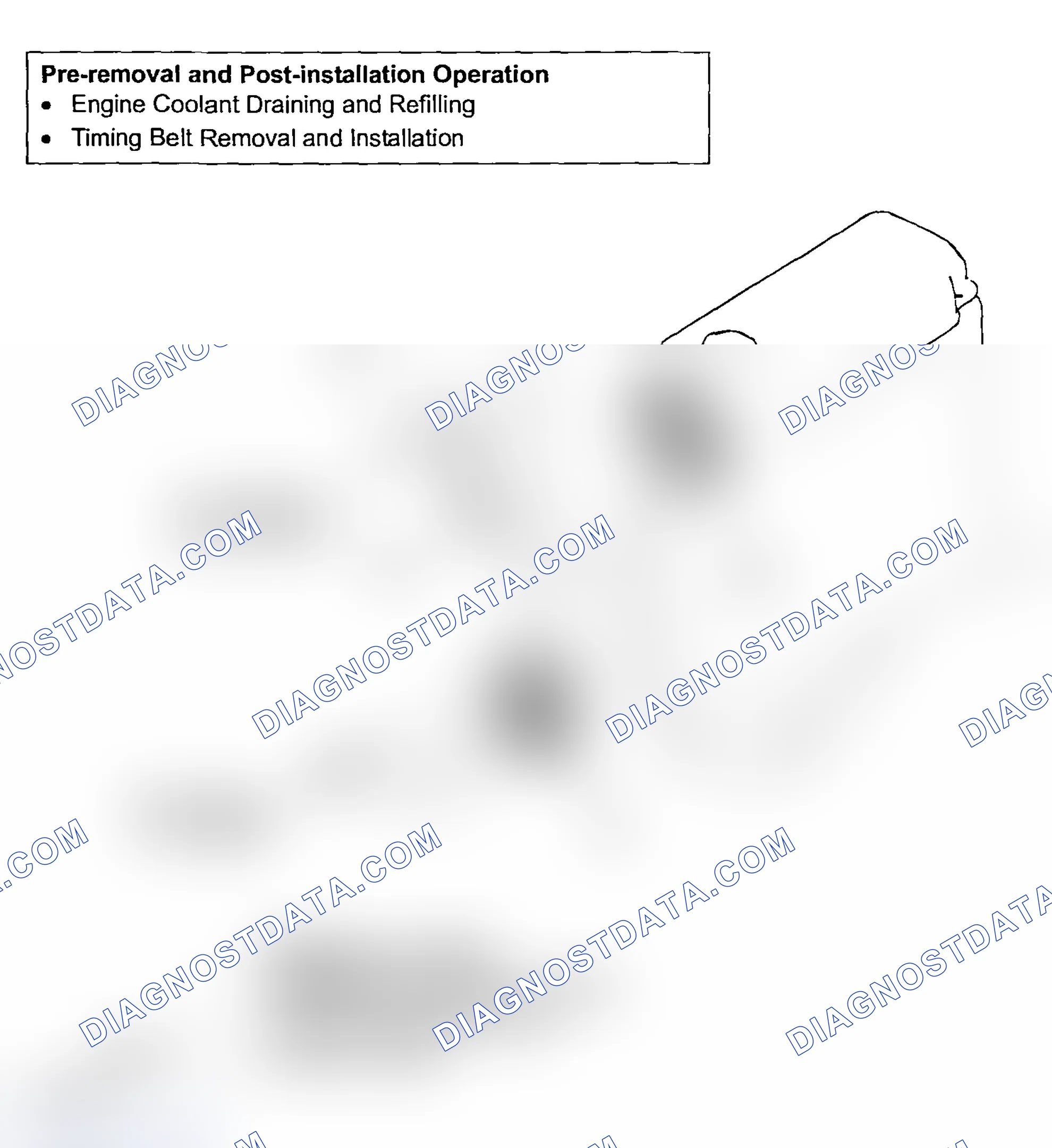 Scheme 123: REMOVAL AND INSTALLATION < 2.0L ENGINE >