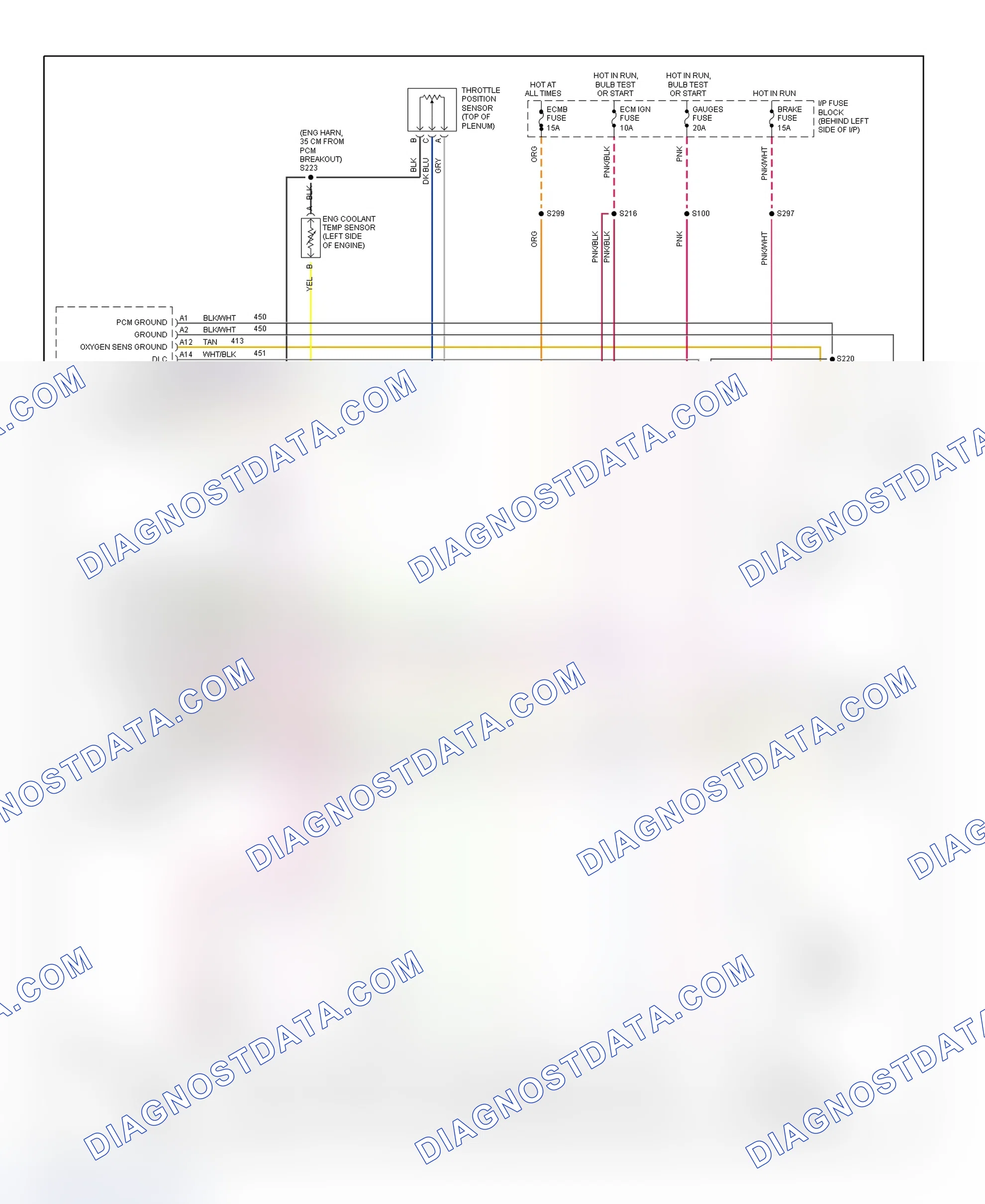 Scheme 345: 1995 "L" & "M" Series - 4.3L (Astro & Safari) Wiring Diagram