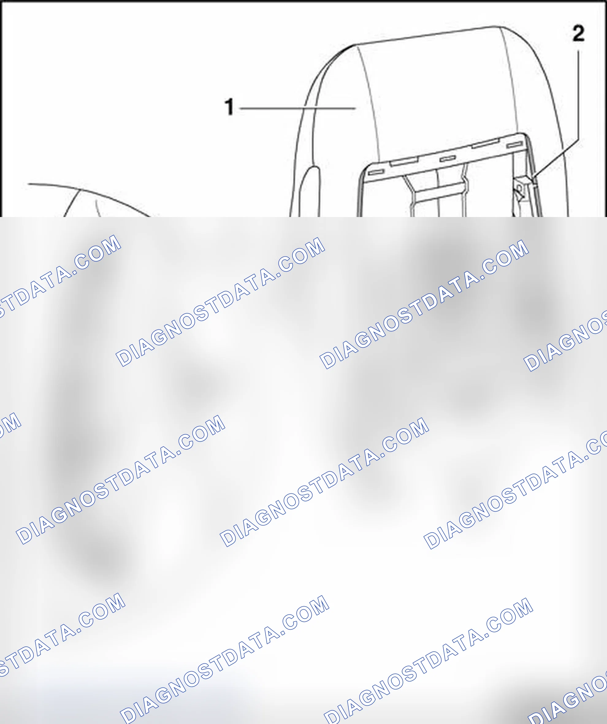 Scheme 266: Detaching cover and padding from backrest frame
