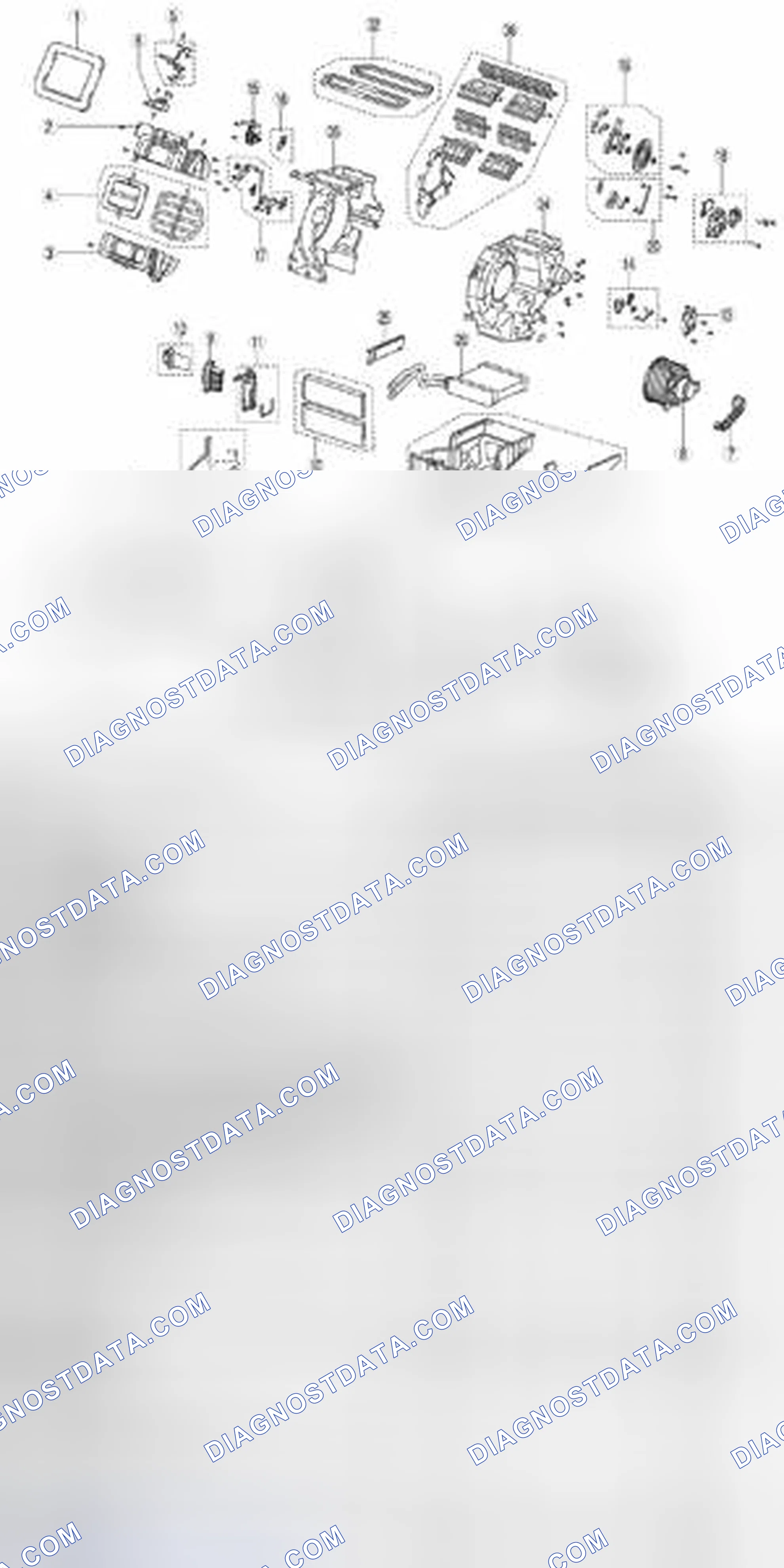 Scheme 117: A/C Unit Disassembled Sequence With Torque Specifications