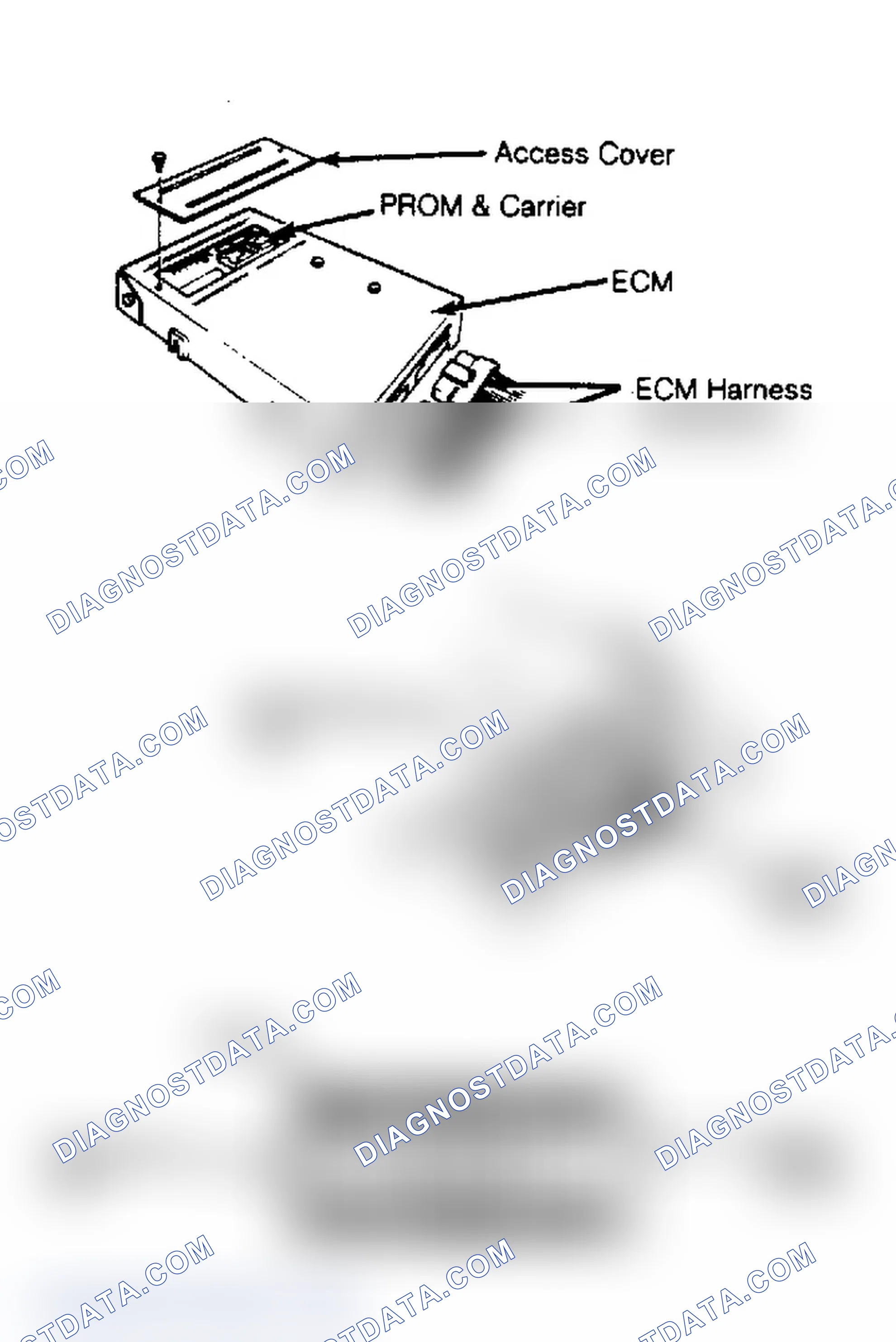 Scheme 2: Replacing PROM in Electronic Control Module Always use PROM removal tool when replacing PROM.