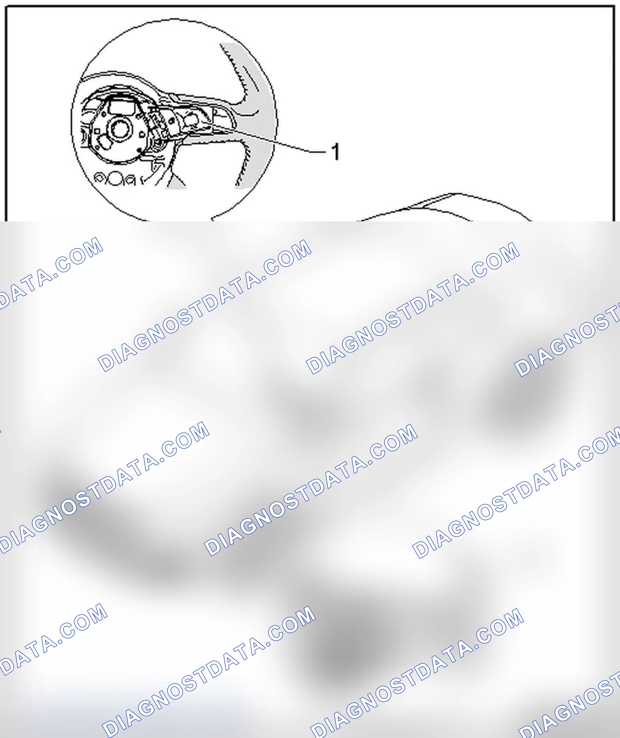 Scheme 50: MULTIFUNCTION STEERING WHEEL OVERVIEW, THROUGH MY 2011