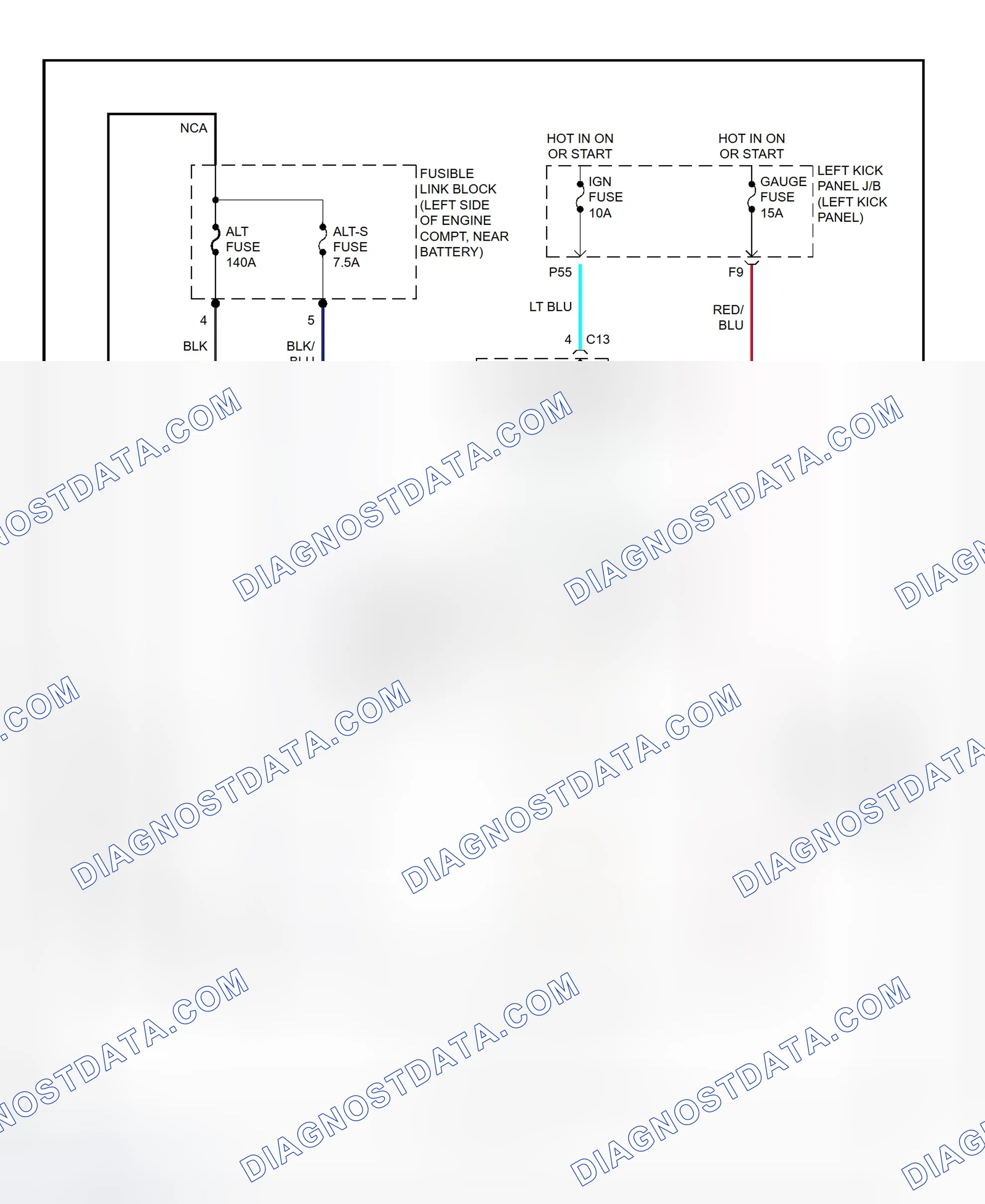 Scheme 8: Charging System Wiring Diagram (Land Cruiser)